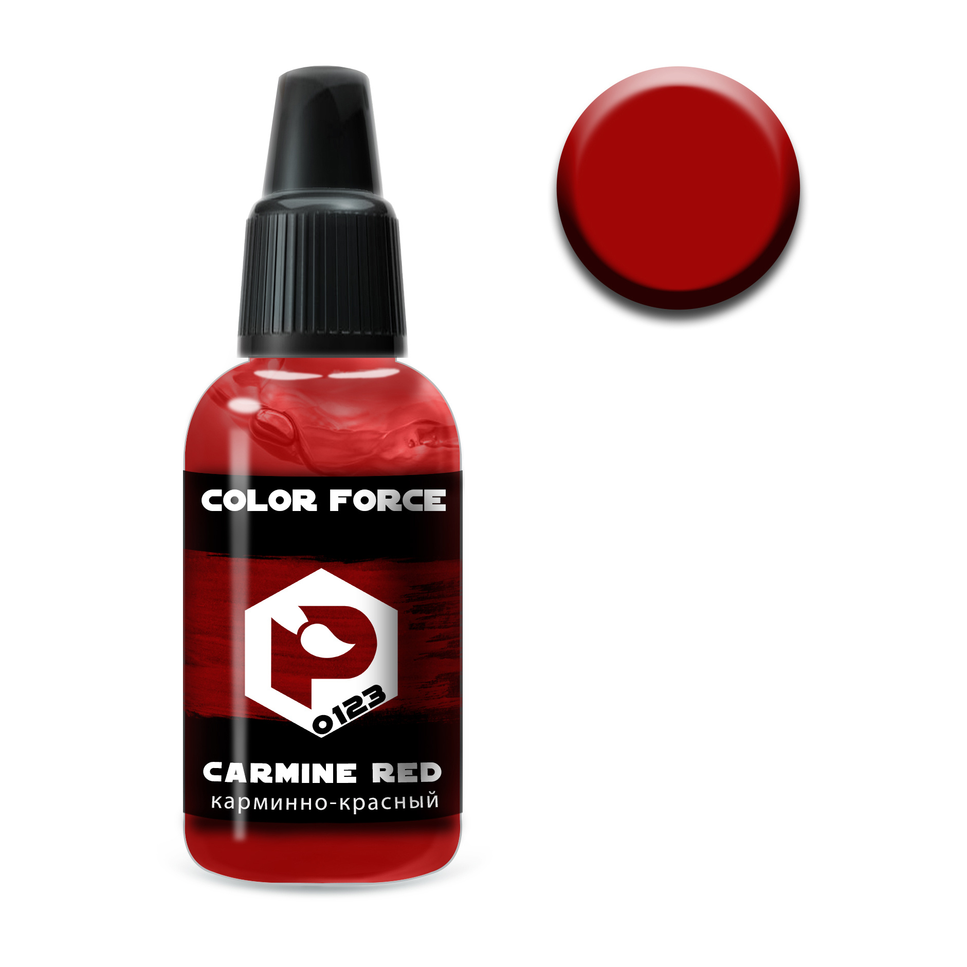 арт.0123 Pacific88 Краска акриловая Color Force Карминно-красный (Carmine Red)