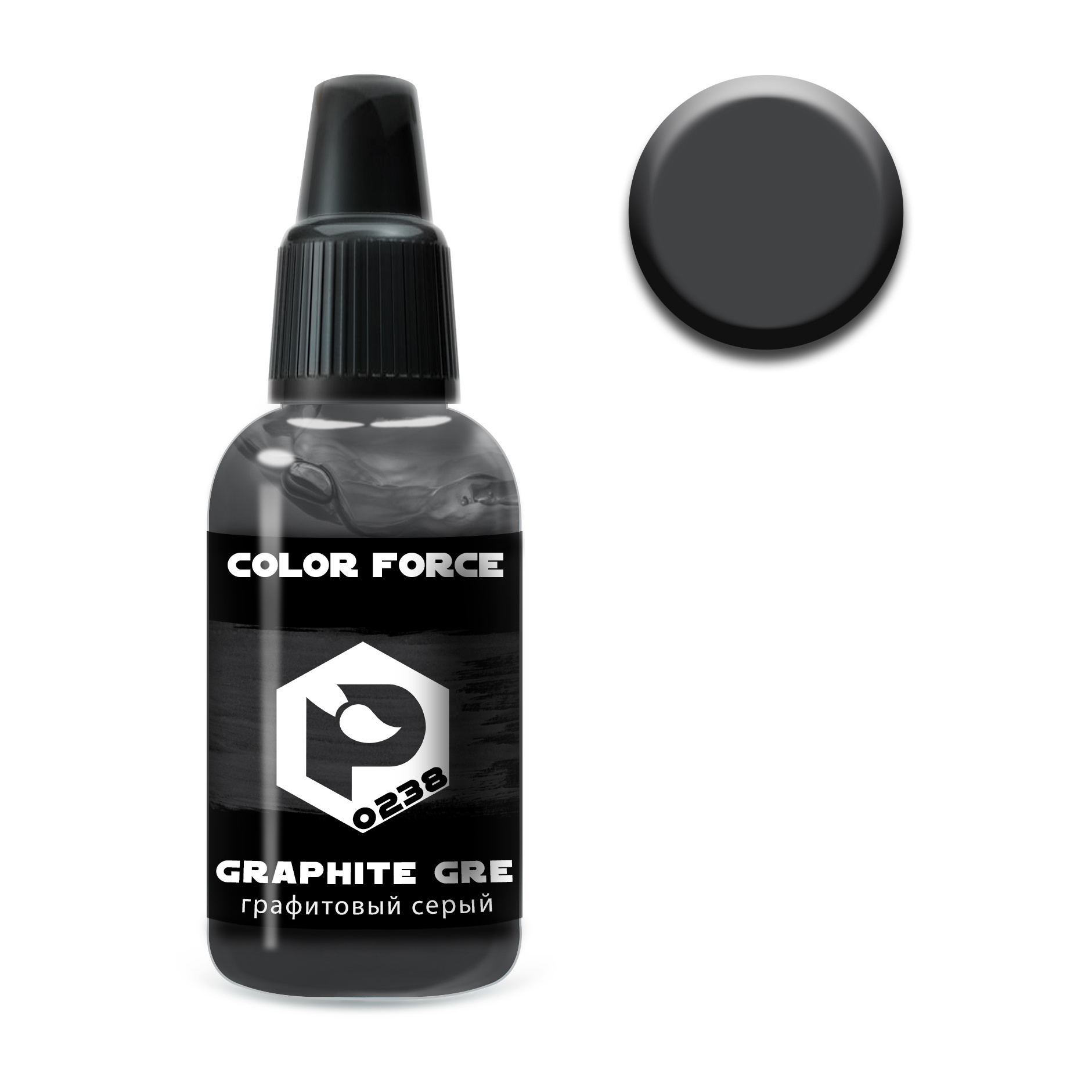 арт.0238 Pacific88 Краска акриловая Color Force Графитовый серый (Graphite Grey)