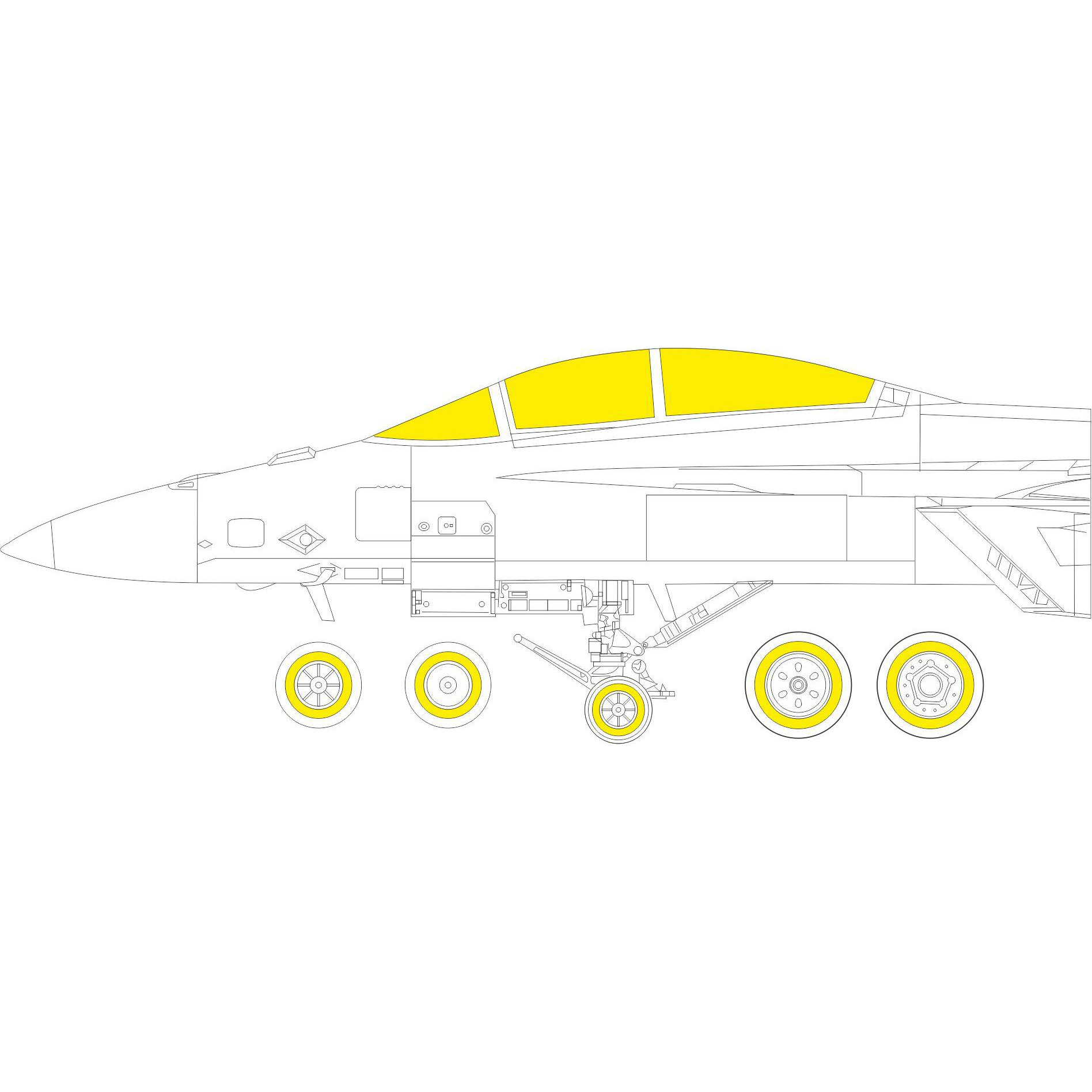 EX841 Eduard 1/48 Маска для F/ A-18F TFace