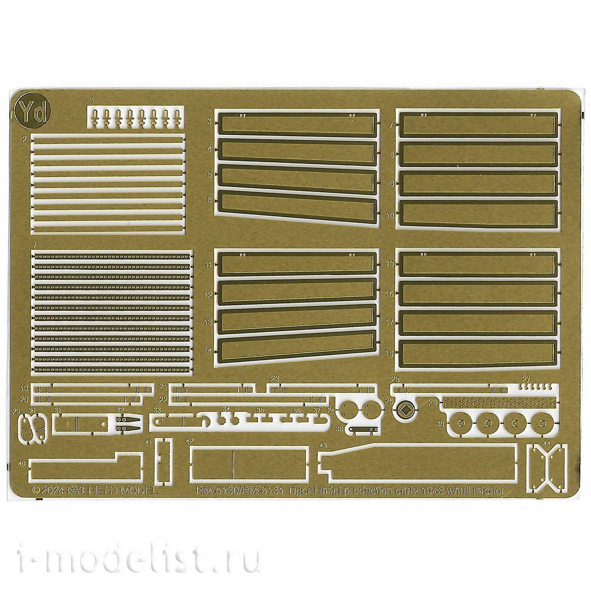RM-5130 Rye Field Model 1/35 Pz.Kpfw. VI Ausf. E Tiger I ранний (Стандартная версия с полным интерьером)