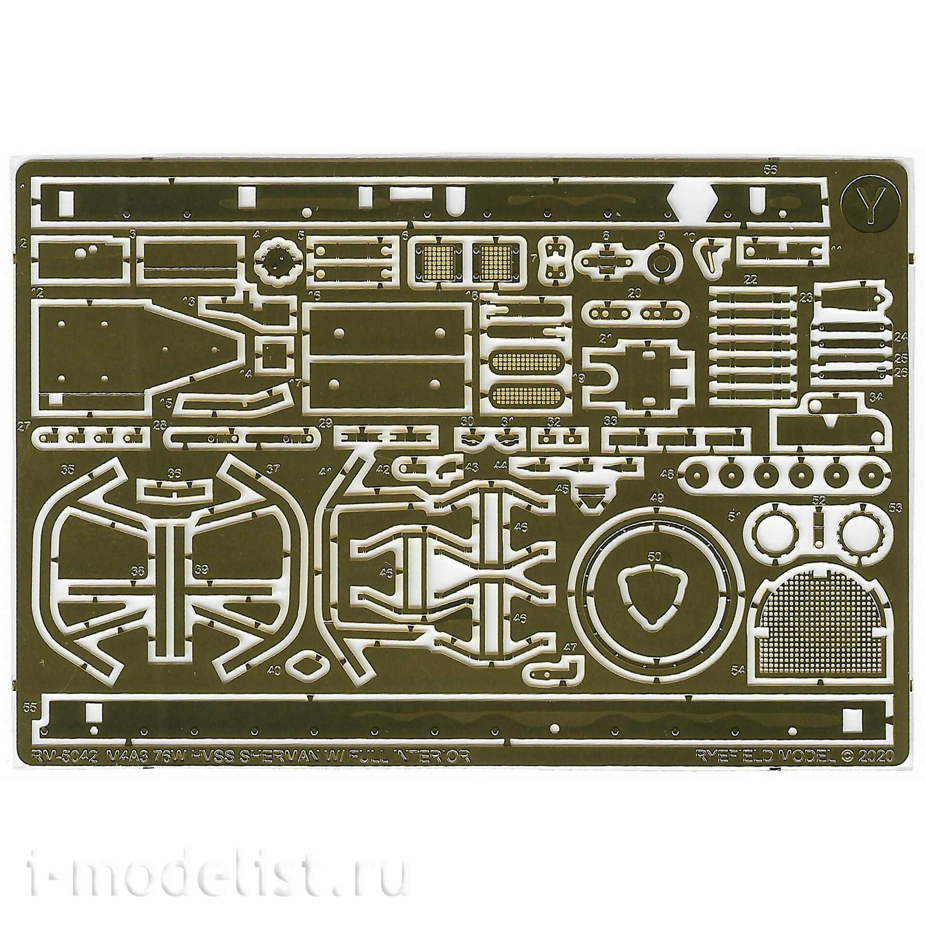 RM-5136 Rye Field Model 1/35 Танк M4A3 Sherman 76W VVSS поздний (UPGRADE-версия с полным интерьером)