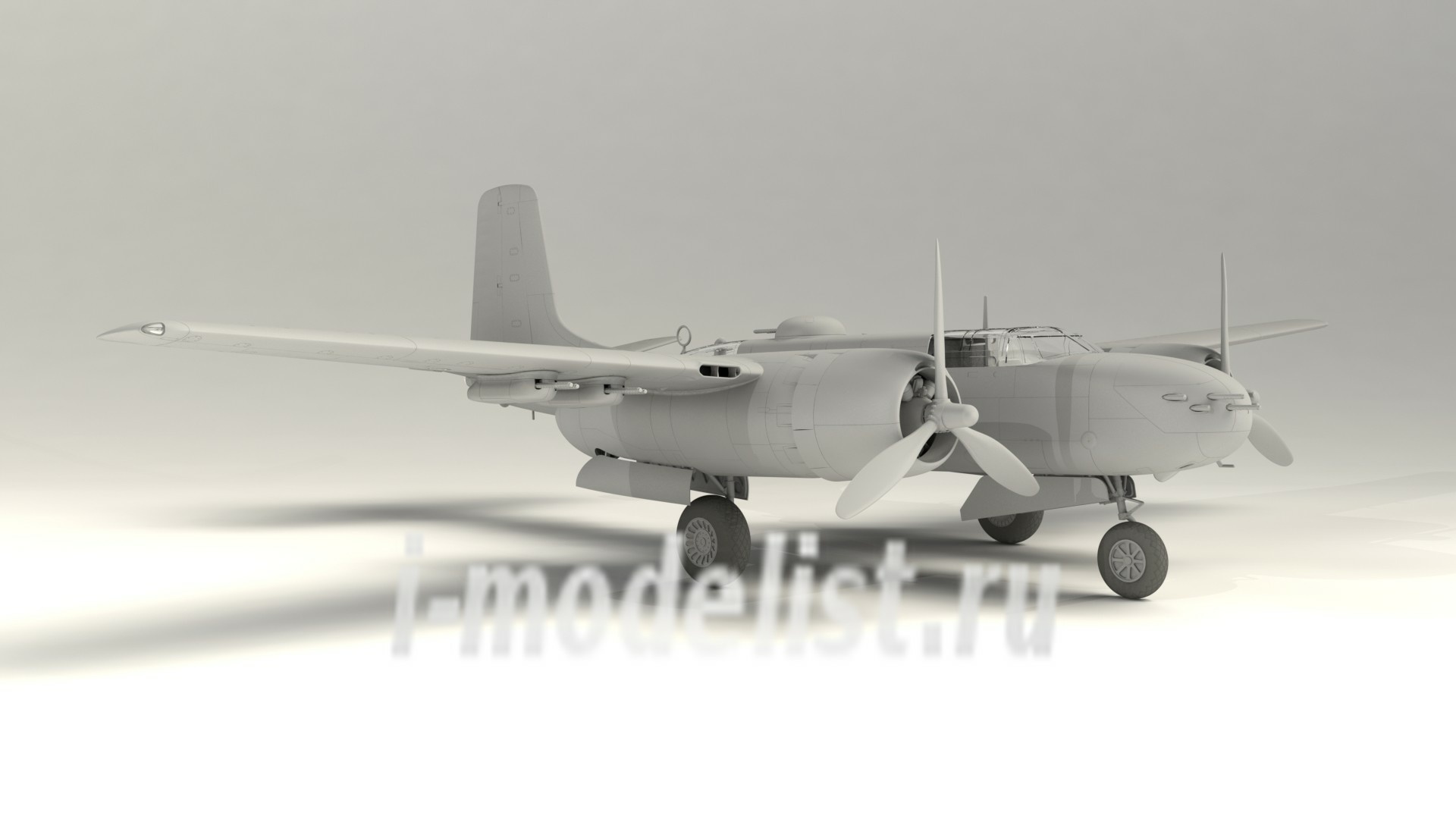 48282 ICM 1/48 A-26B-15 Invader Американский бомбардировщик 2 МВ