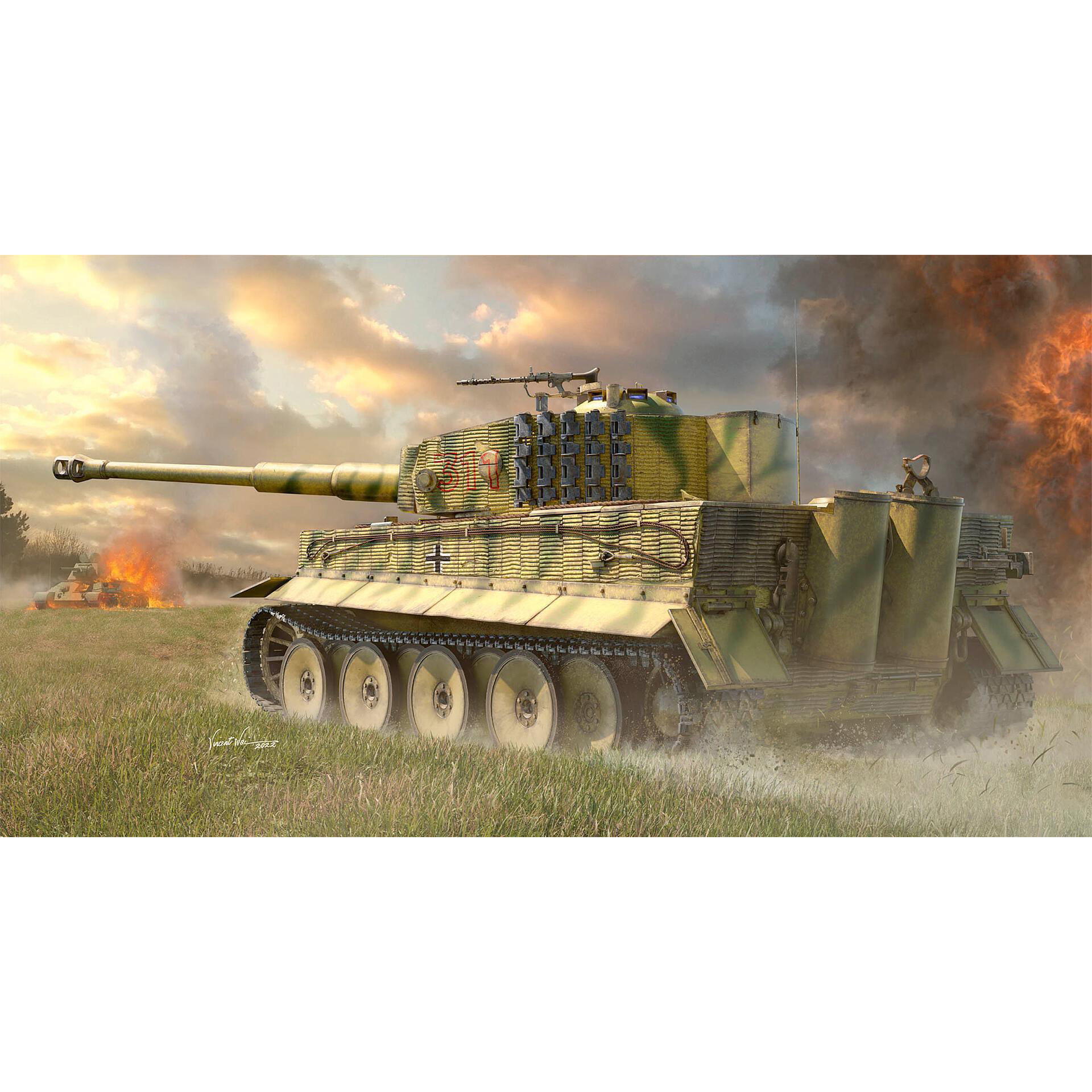 00944 Трубач 1/16 Немецкий танк Pz.Kpfw.VI Ausf.E Sd.Kfz.181 Tiger I (средний)