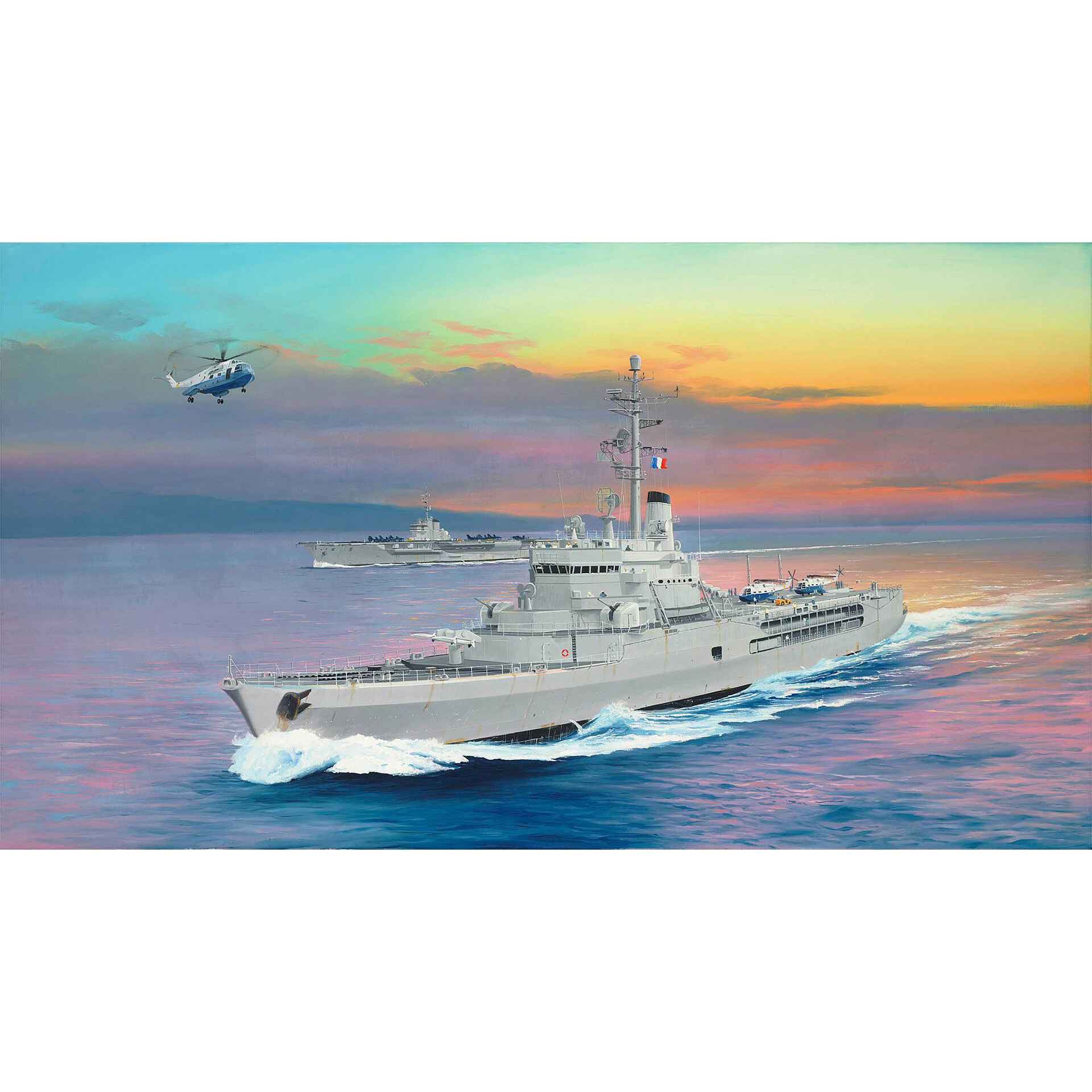 05636 Трубач 1/350 Вертолетный крейсер ВМС Франции 