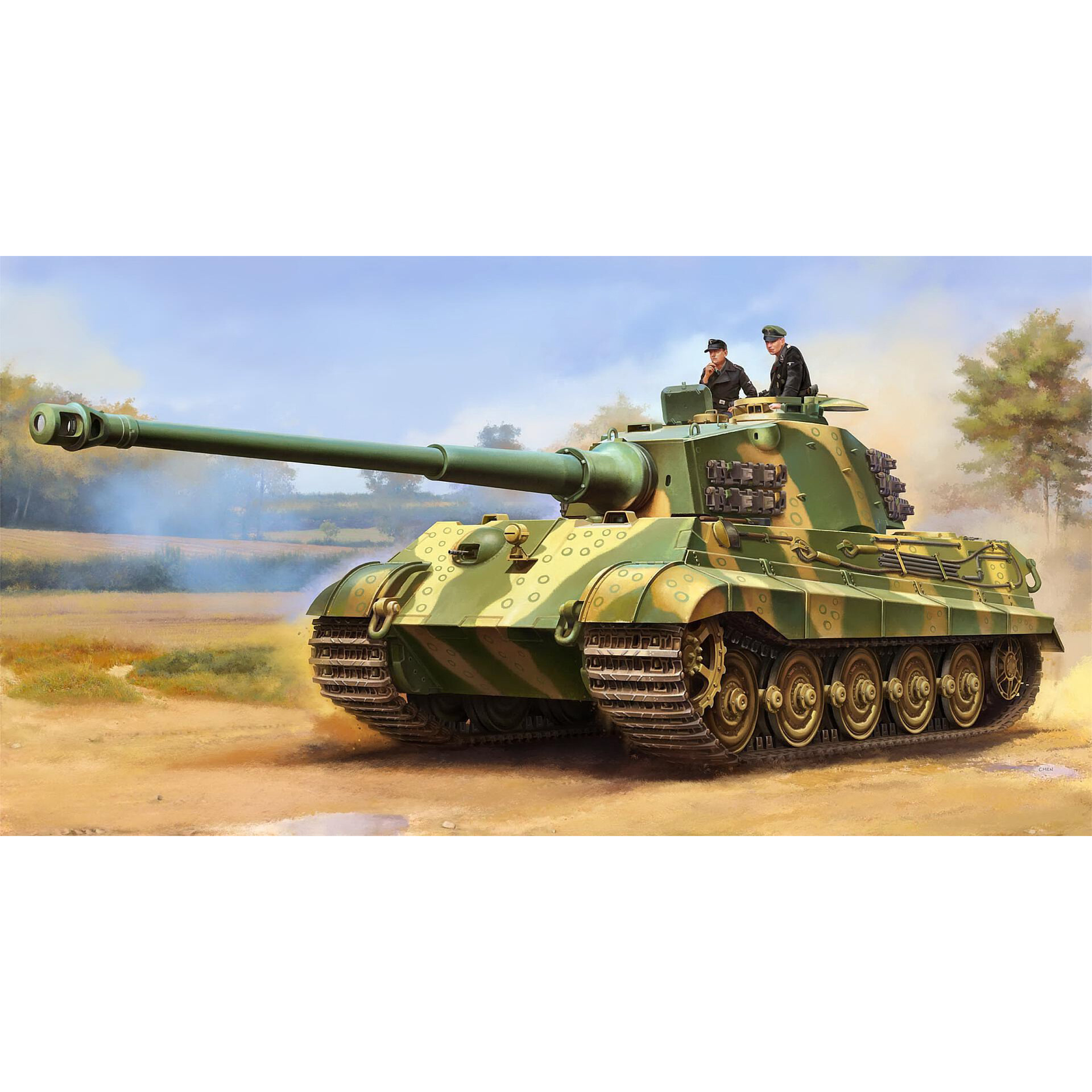 00949 Трубач 1/16 Немецкий танк Pz.Kpfw.VI Sd.Kfz.182 Tiger II (Henschel 105 мм)