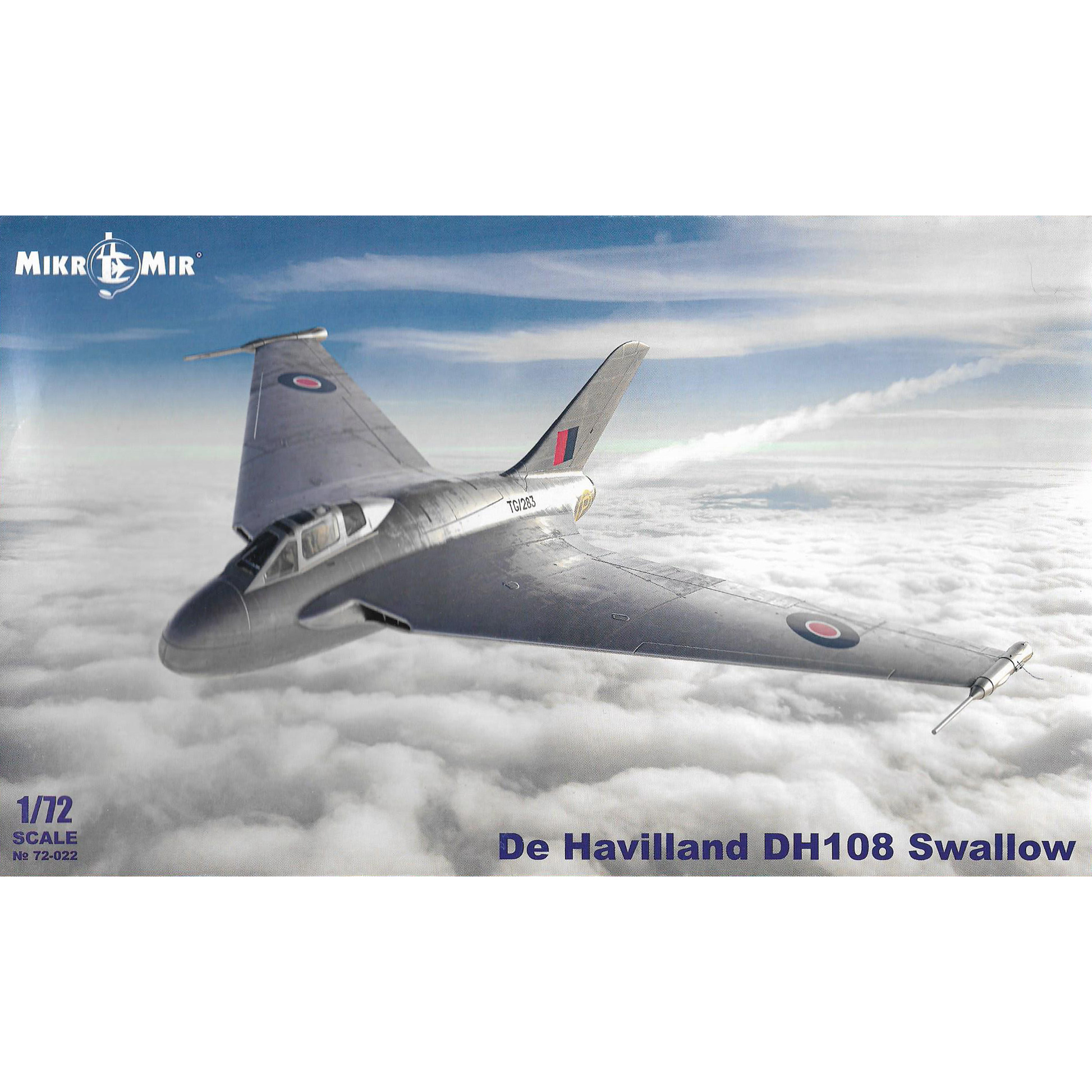 72-022 МикроМир 1/72 Экспериментальный самолет de Havilland DH108 Swallow
