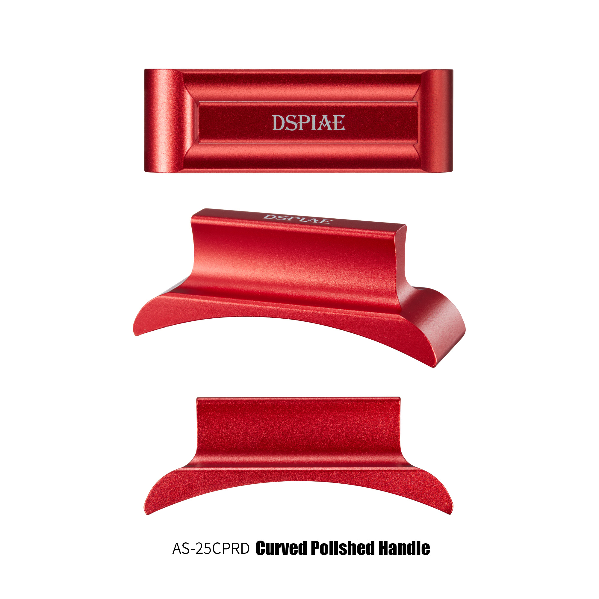 AS-25CPRD DSPIAE Изогнутый держатель для шлифовальной бумаги (красный)