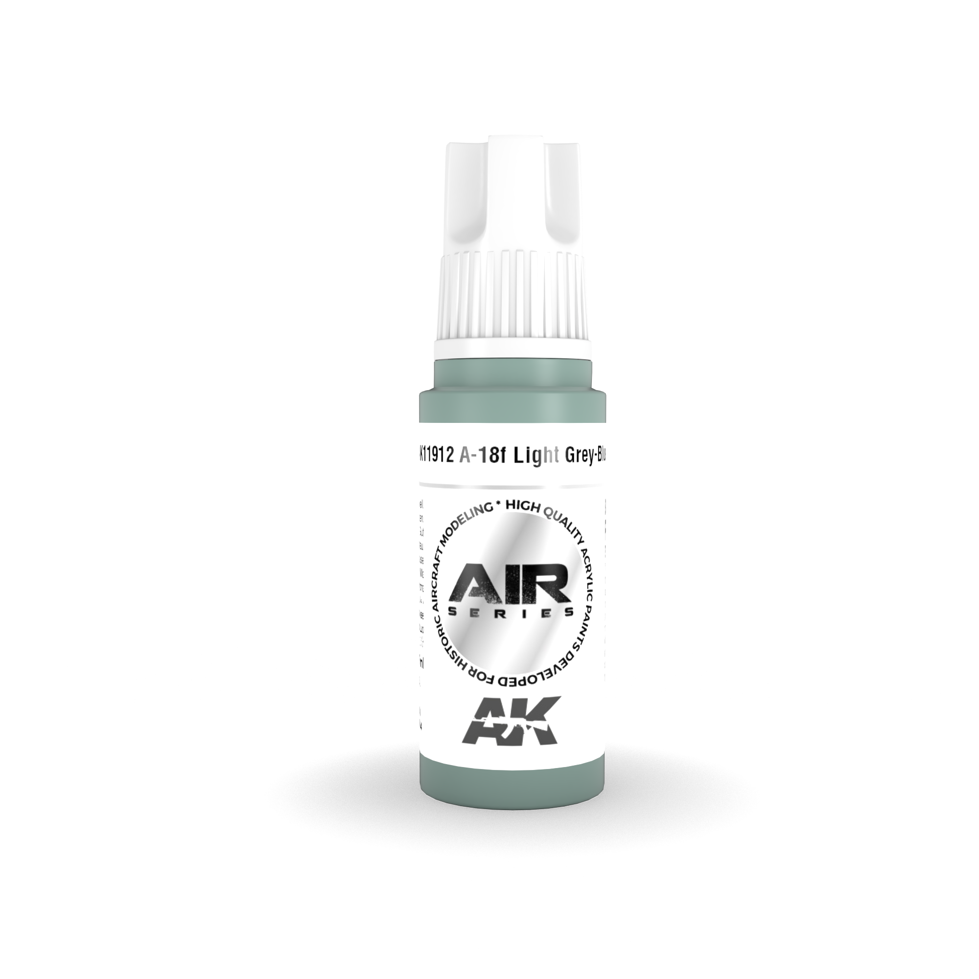 AK11912 AK Interactive Краска акриловая A-18F LIGHT GREY-BLUE / СВЕТЛЫЙ СЕРО-ГОЛУБОЙ