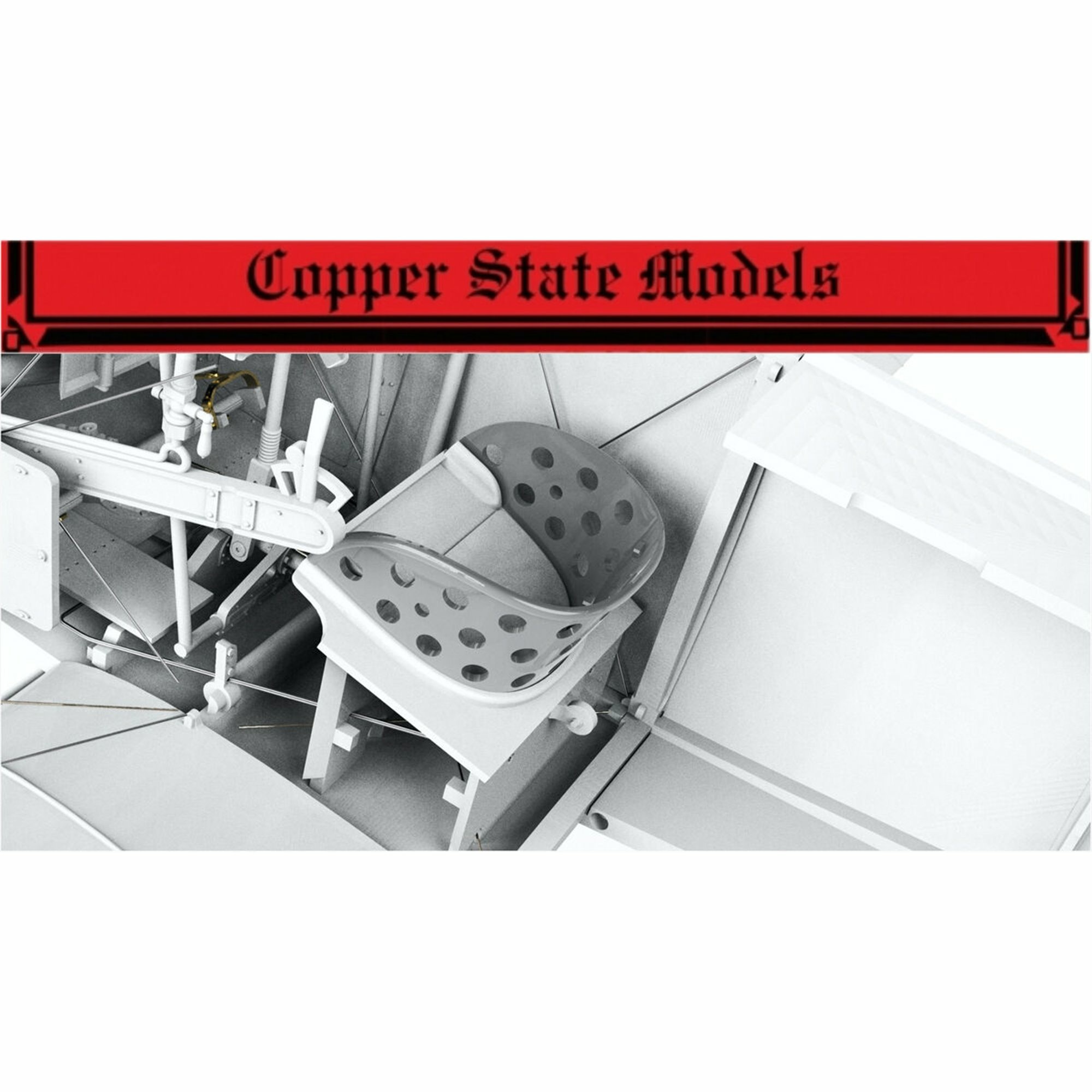 A32-015 Copper State Models 1/32 Спинка сиденья пилота Nieuport 11/16