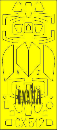 CX512 Eduard 1/72 Маска для MiGG-21MF TFace