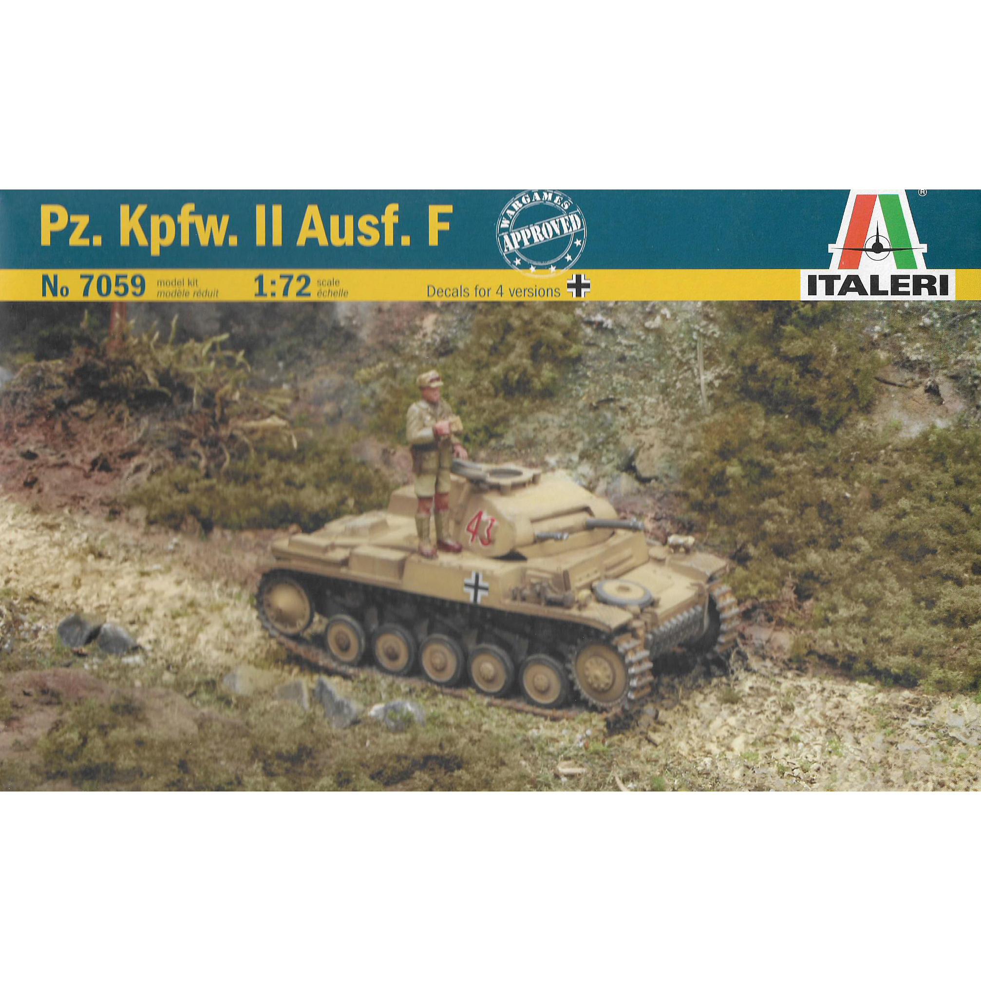 7059 Italeri 1/72 Танк Pz.Kpfw. II Ausf. F
