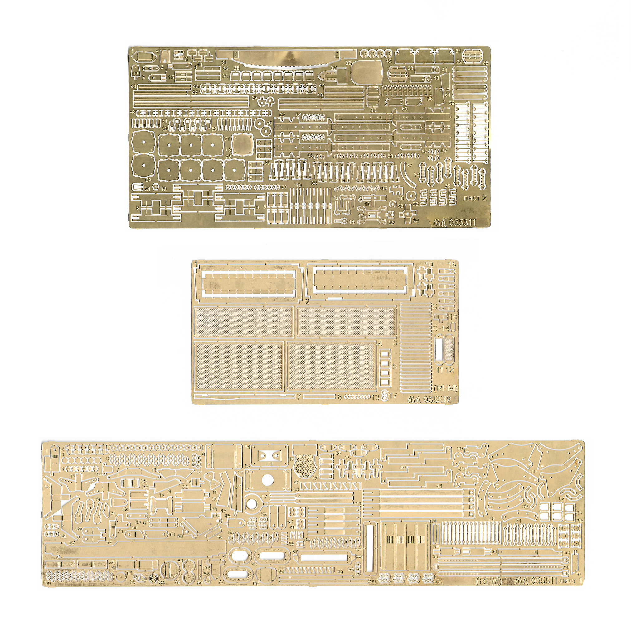 035511 Микродизайн 1/35 Набор фототравления на танк Т-55А (Rye Field Model)