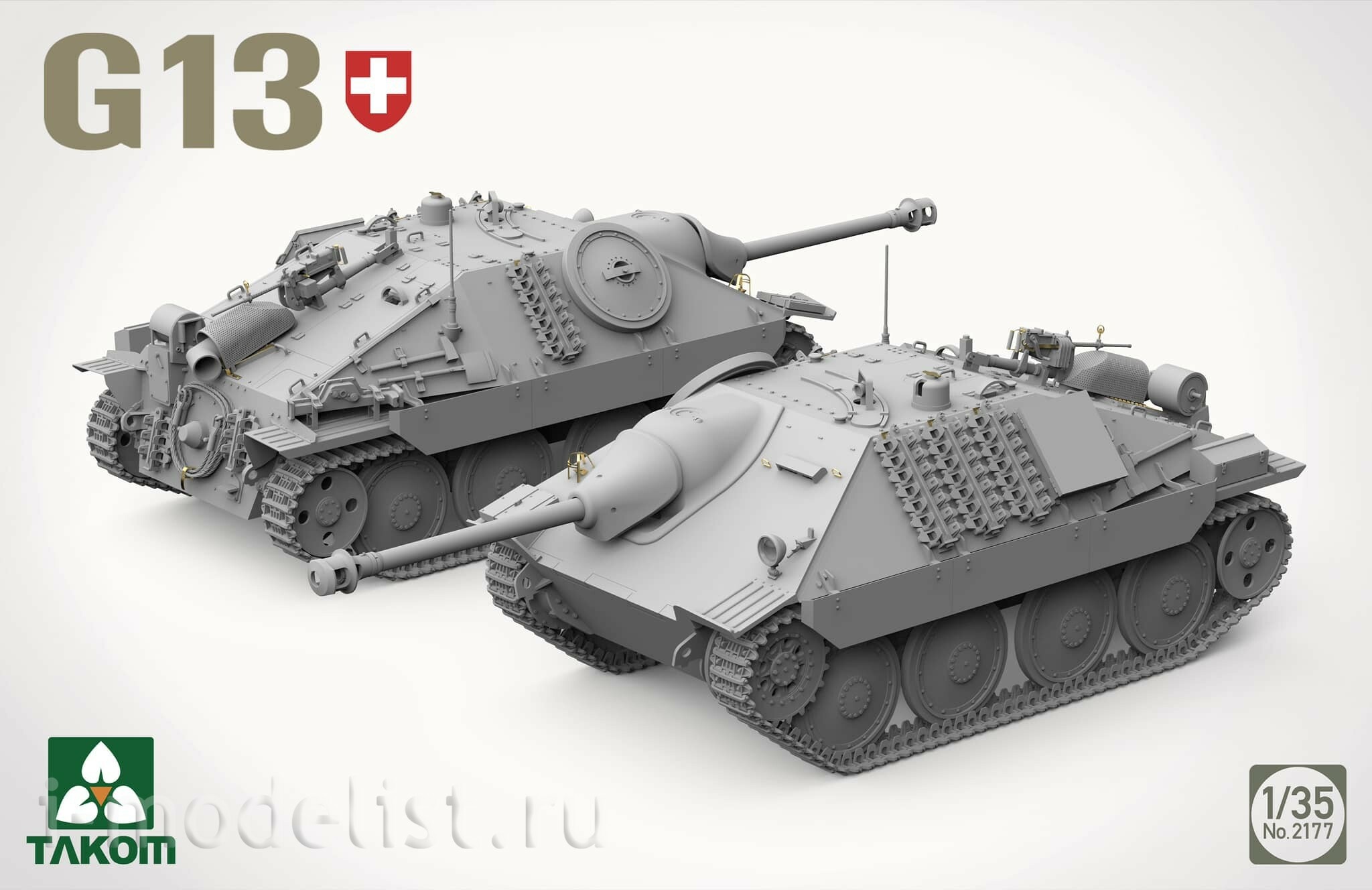 2177 Takom 1/35 Истребитель танков Swiss Stalker G13 Jagdpanzer 38(t)