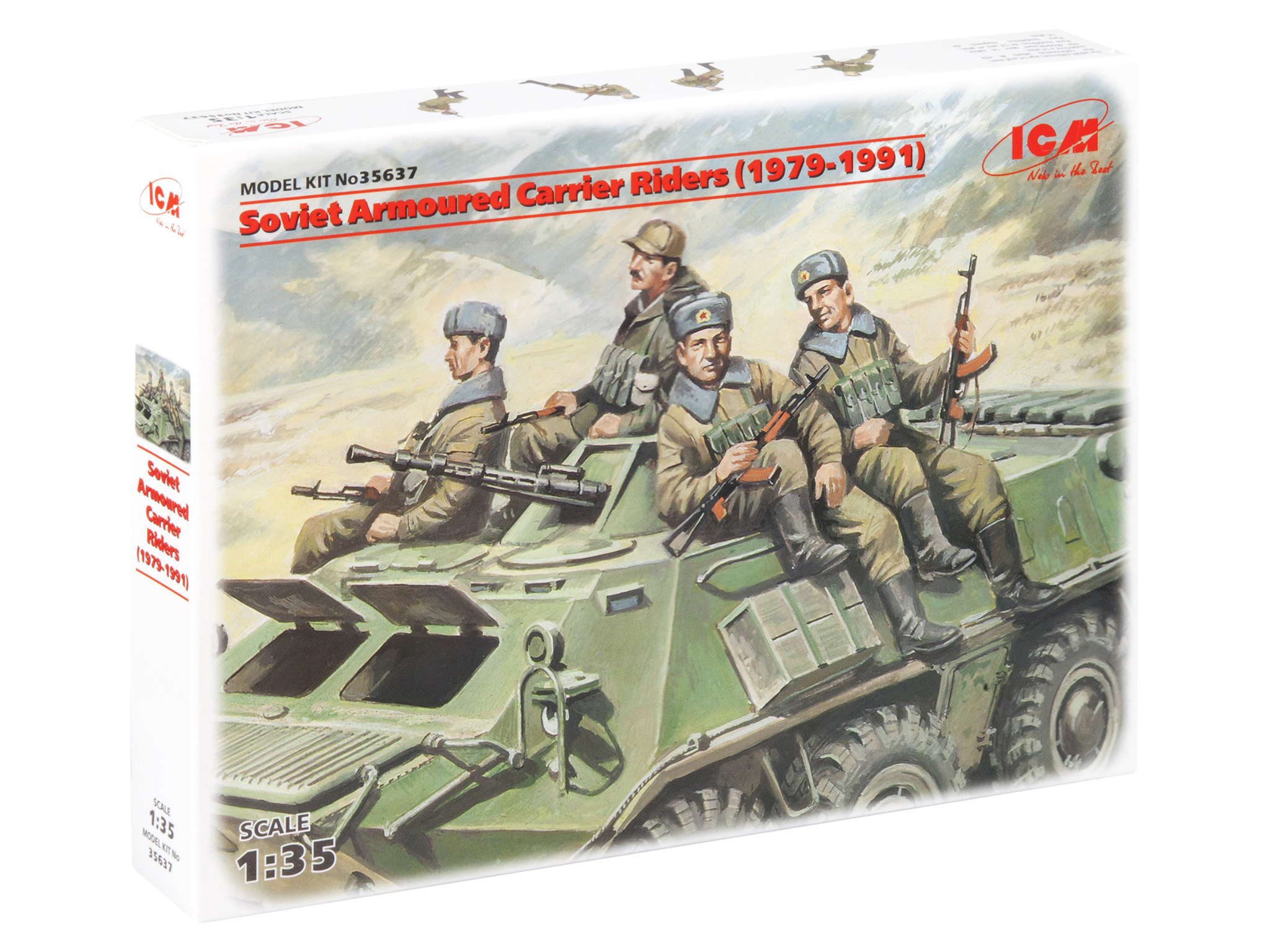 35637 ICM 1/35 Советские десантники на бронетехнике (1979-1991)