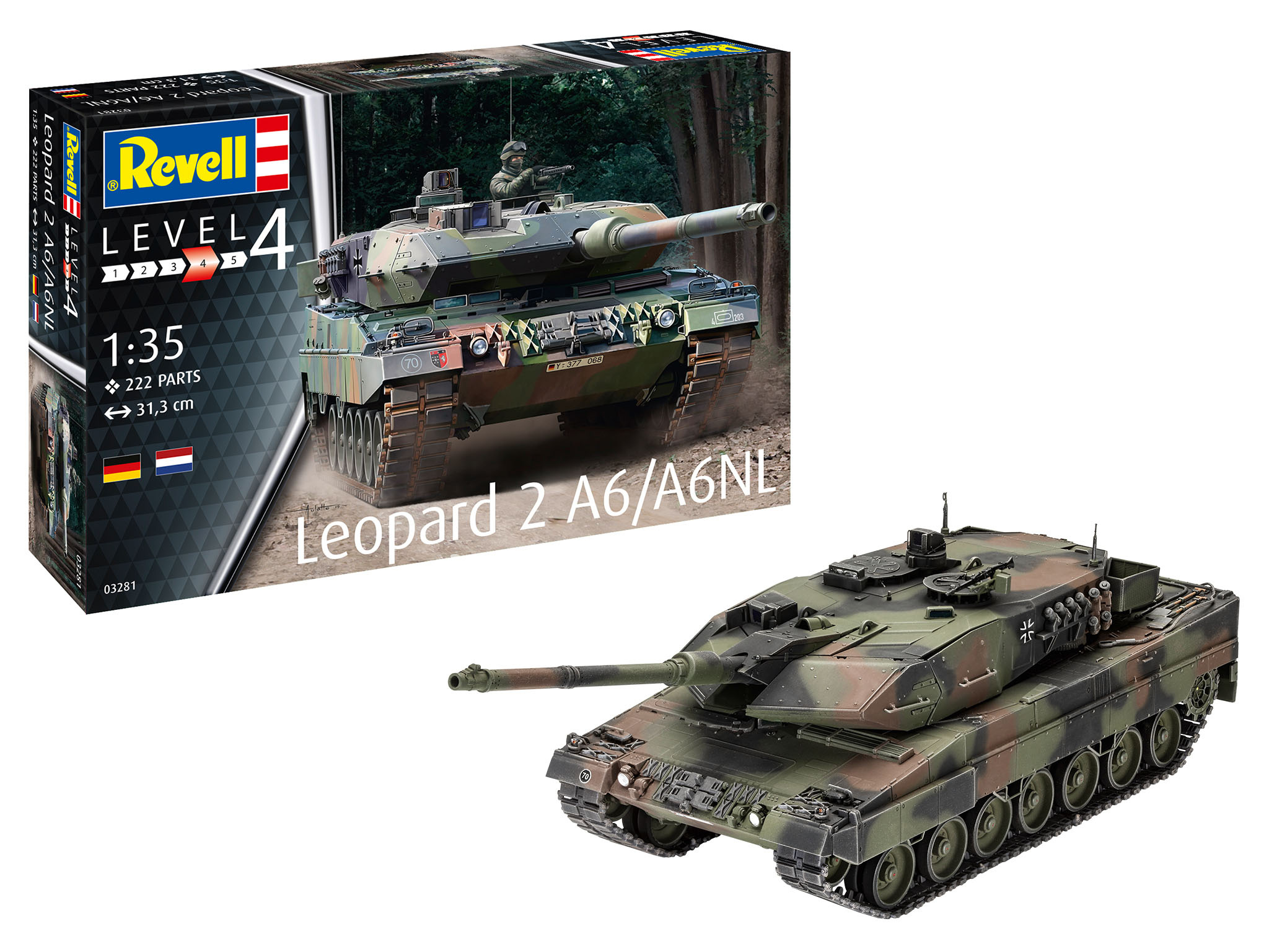 03281 Revell 1/35 Танк Leopard 2A6/A6NL