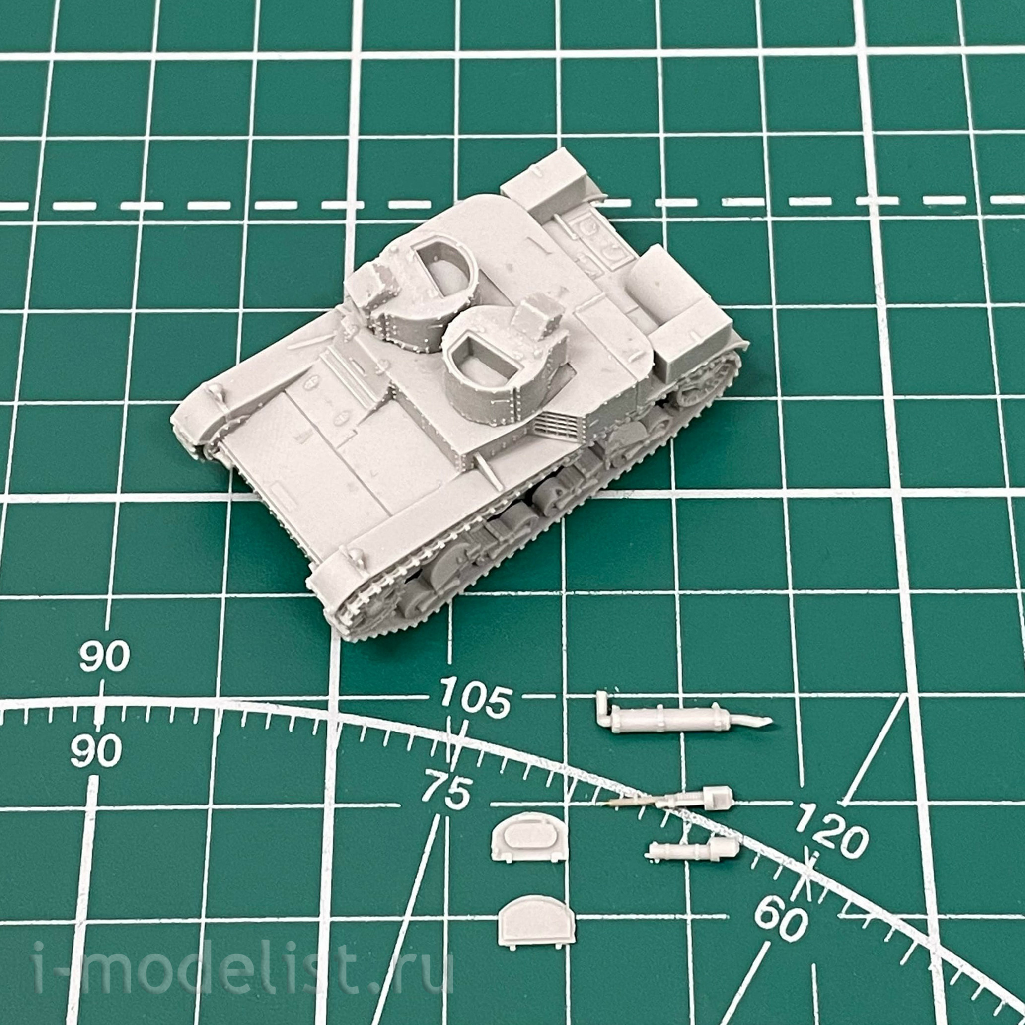 100141 Zebrano 1/100 Польский лёгкий танк Vickers Mk.E тип A с пулемётом Hotchkiss