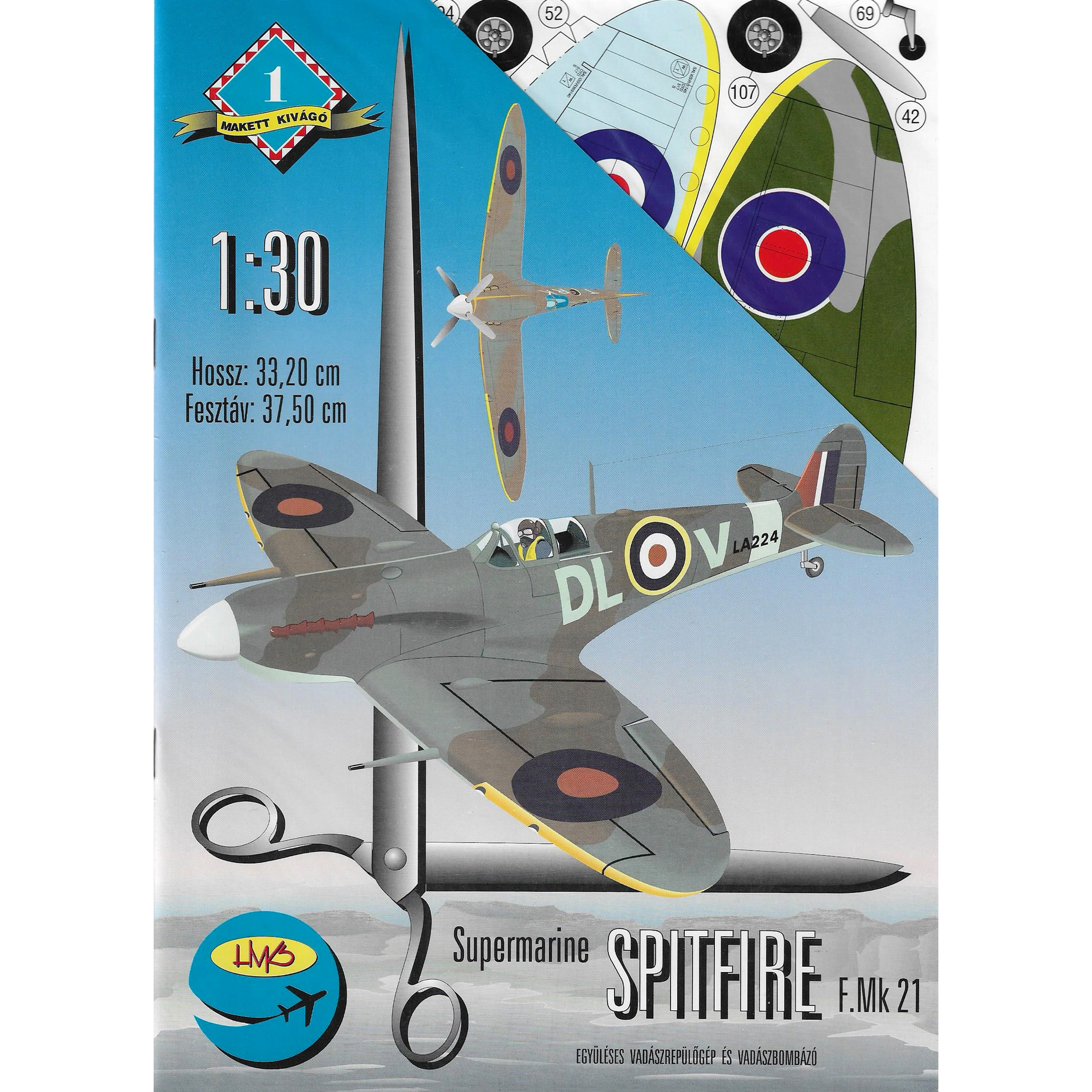 LMB 001 LMB 1/30 Supermarine Spitfite F.Mk.21
