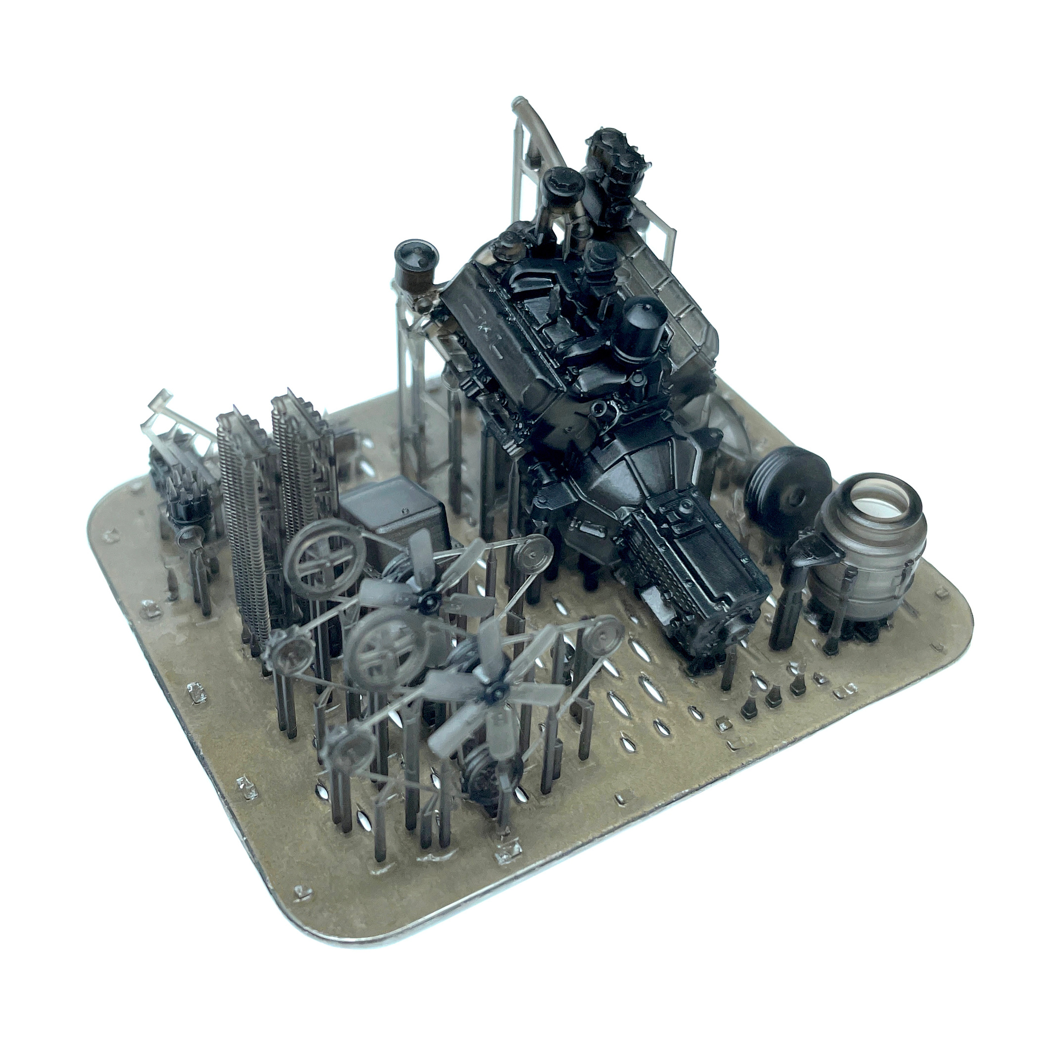 KL430001 Kraft Lab 1/43 Двигатель и трансмиссия для З-130