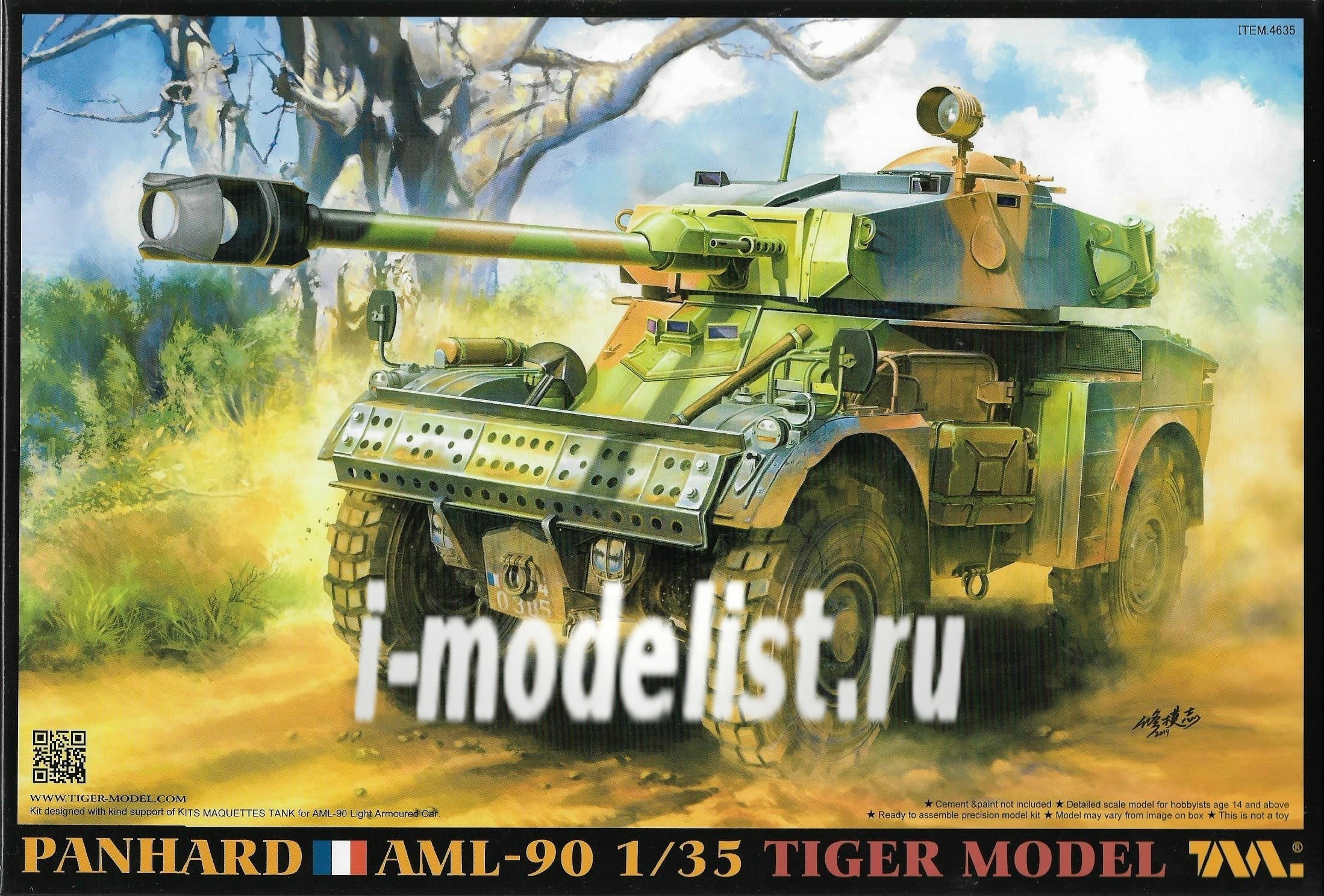 4635 Tiger Models 1/35 PANHARD AML-90