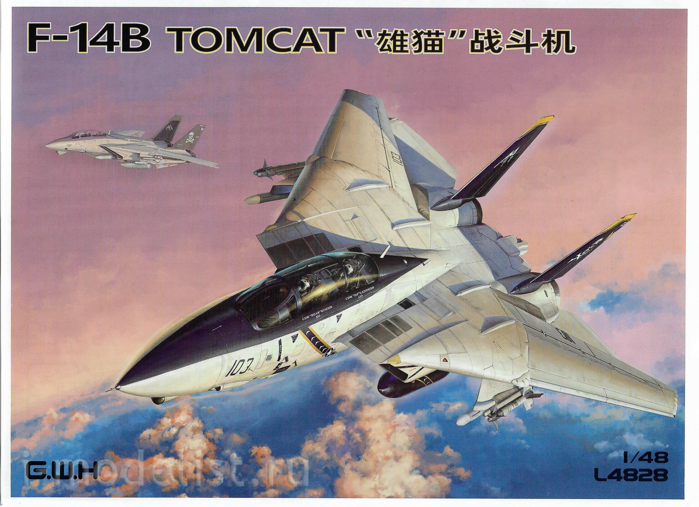 L4828 Great Wall Hobby 1/48 Истребитель F-14B Tomcat