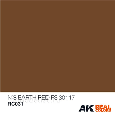 RC031 AK Interactive Краска акриловая Nº8 Earth Red FS 30117 (земляной красный) 10ml