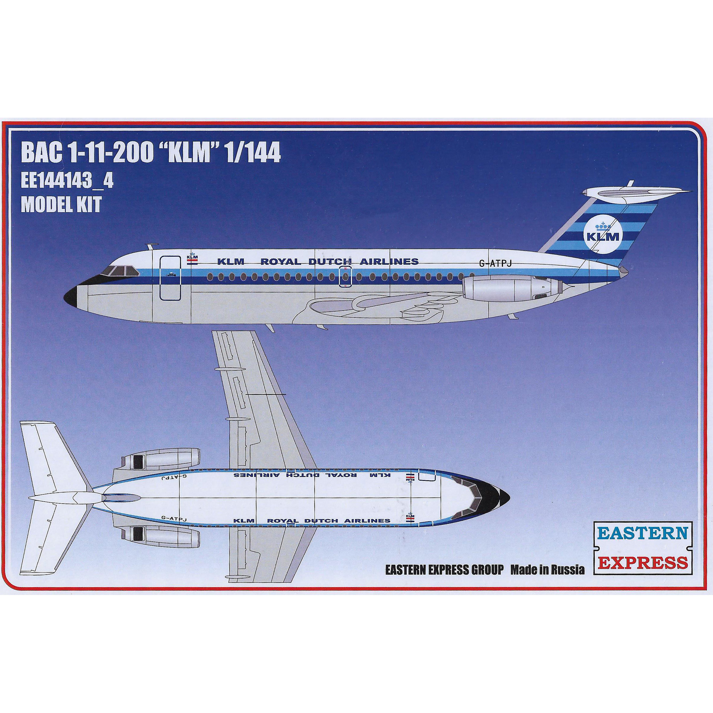 144143-4 Восточный экспресс 1/144 Авиалайнер BAC 1-11-200 KLM
