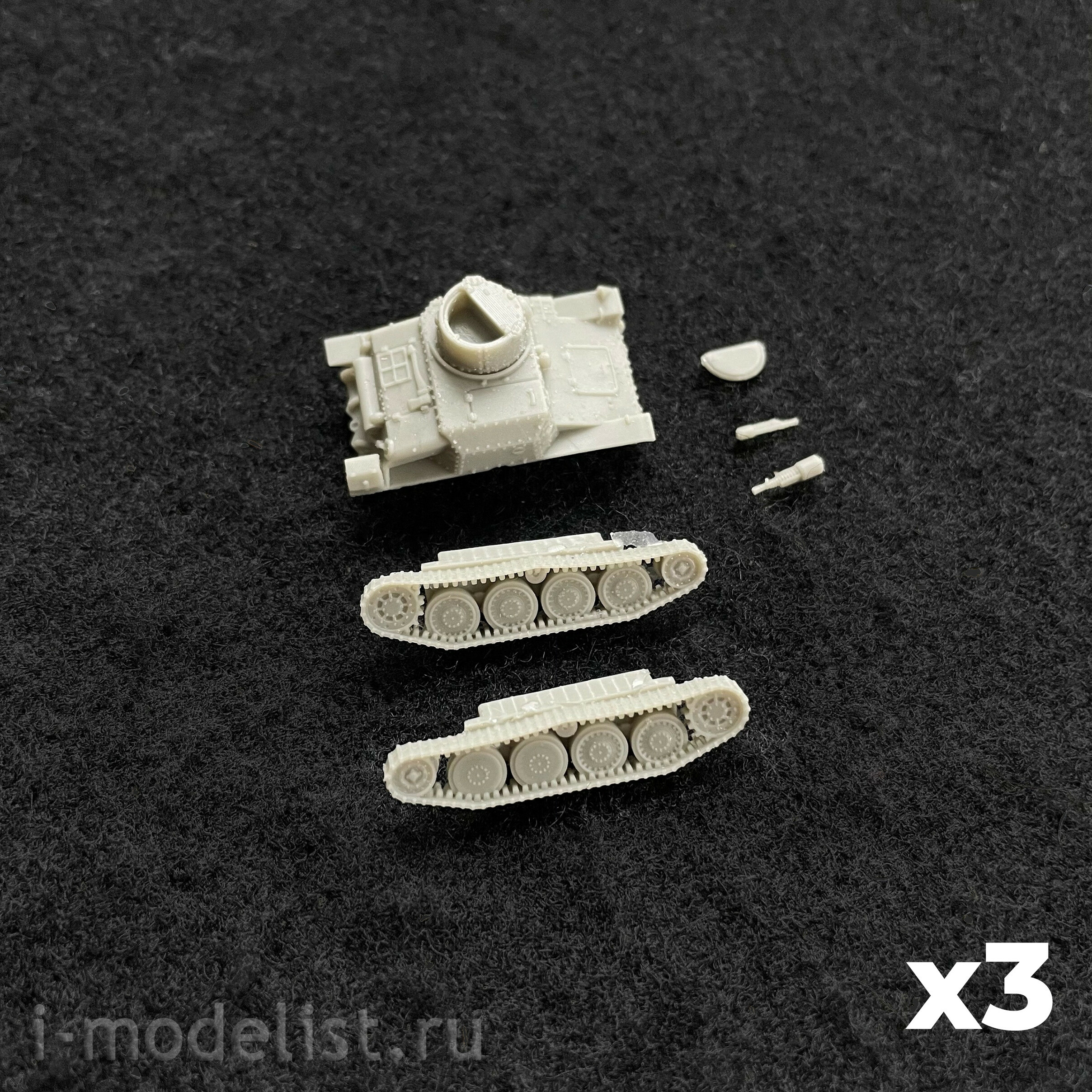 100171P3 Zebrano 1/100 Взвод румынских лёгких танков R-1 (3 шт.) 