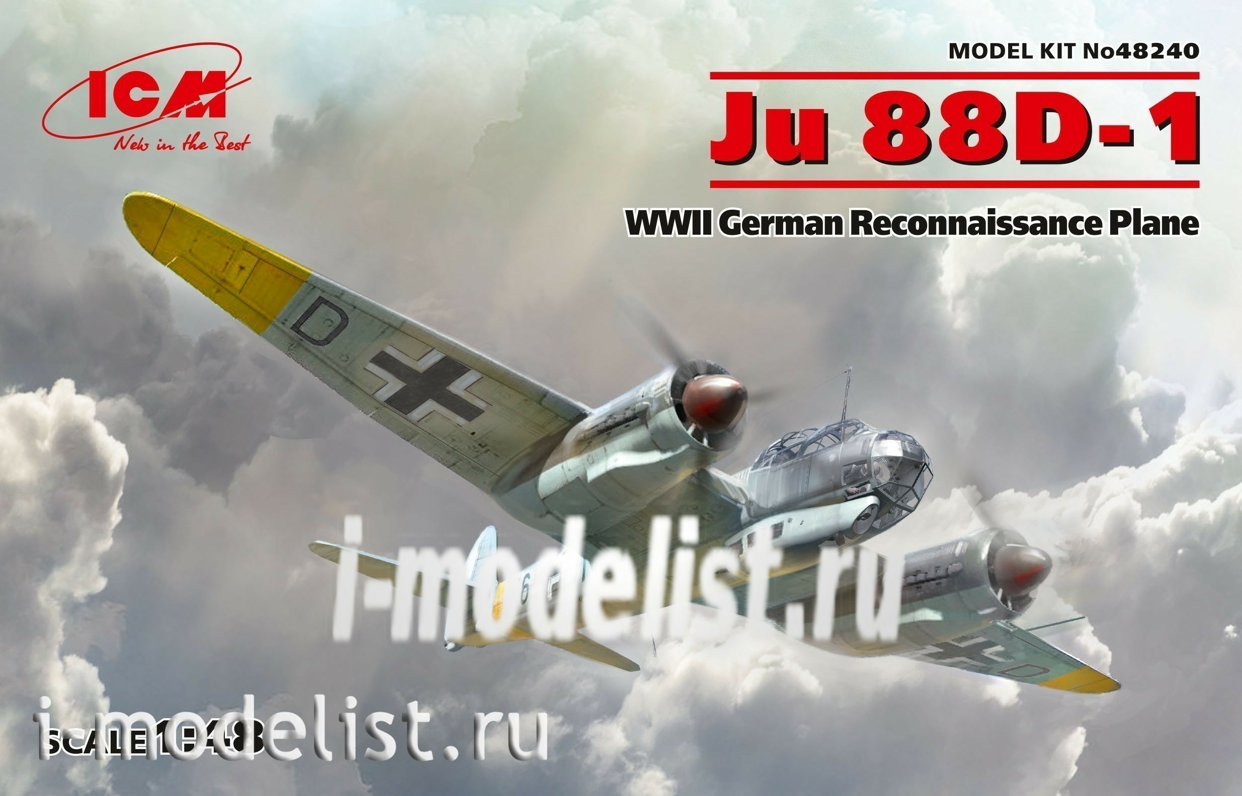 48240 ICM 1/48 Германский самолет-разведчик Ju 88D-1