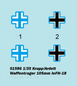 01586 Трубач 1/35 Krupp/Ardelt Waffentrager 105mm leFH-18