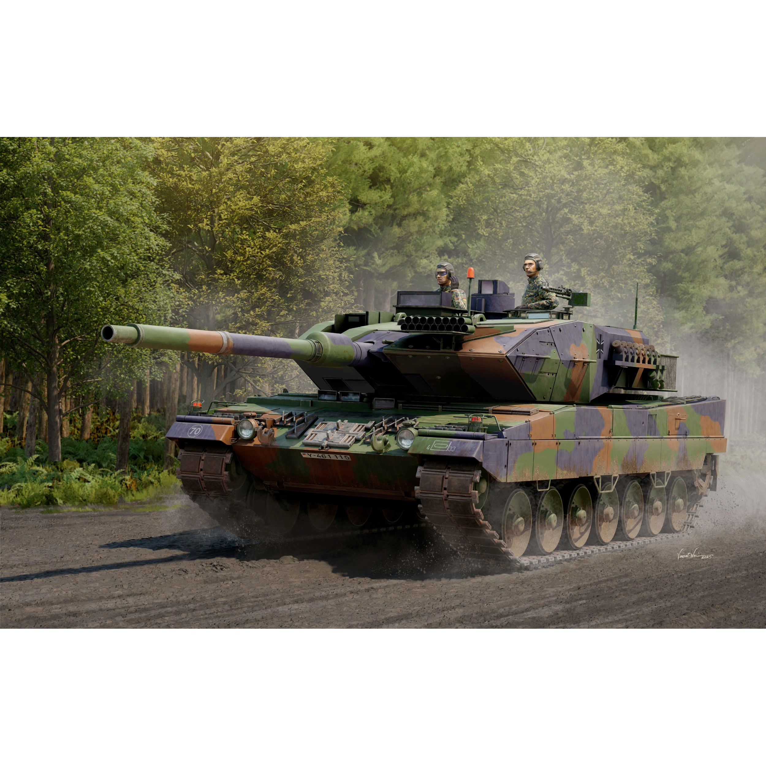 00966 Трубач 1/16 Немецкий основной боевой танк Leopard 2A6
