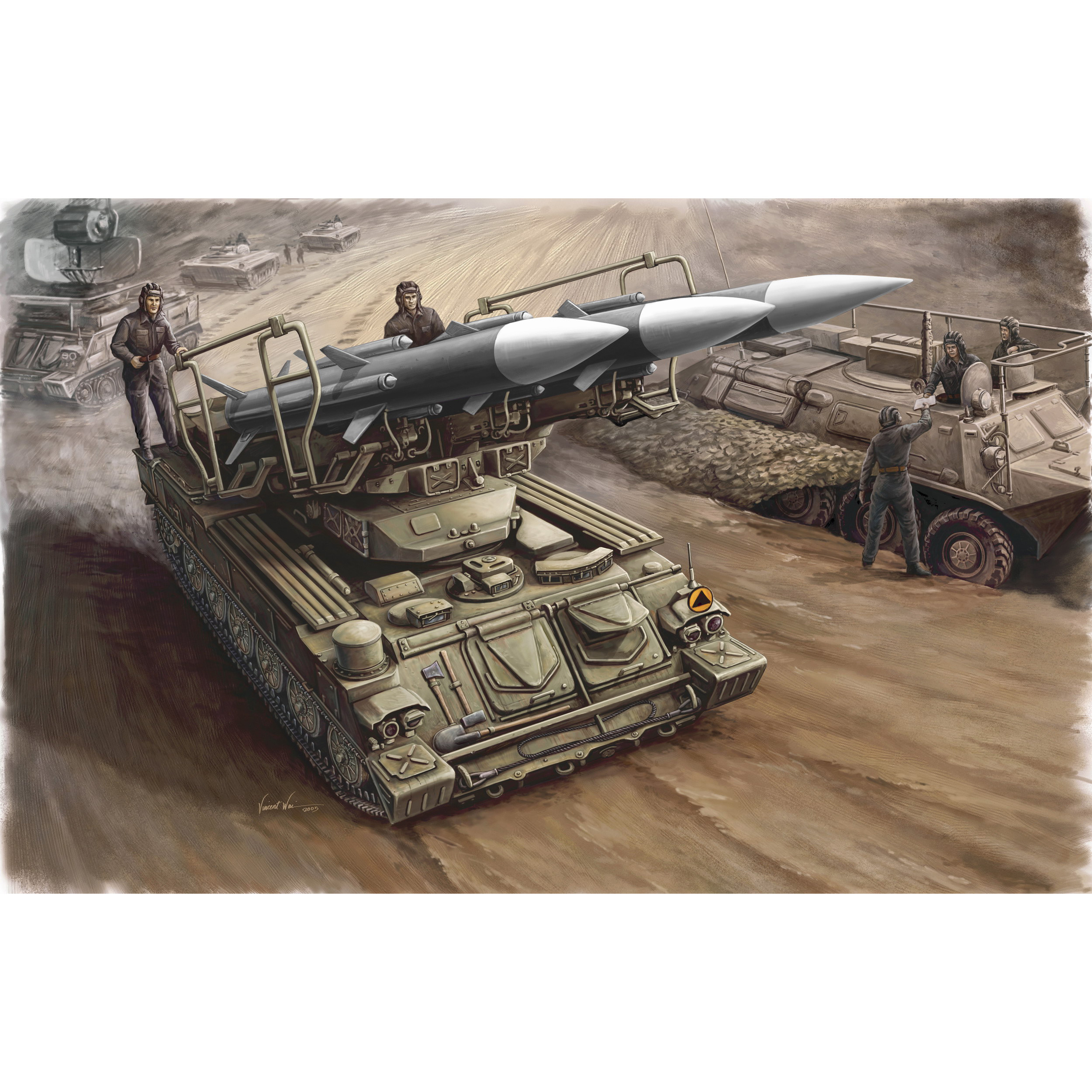 00361 Трубач 1/35 Russia SAM-6 antiaircraft missile