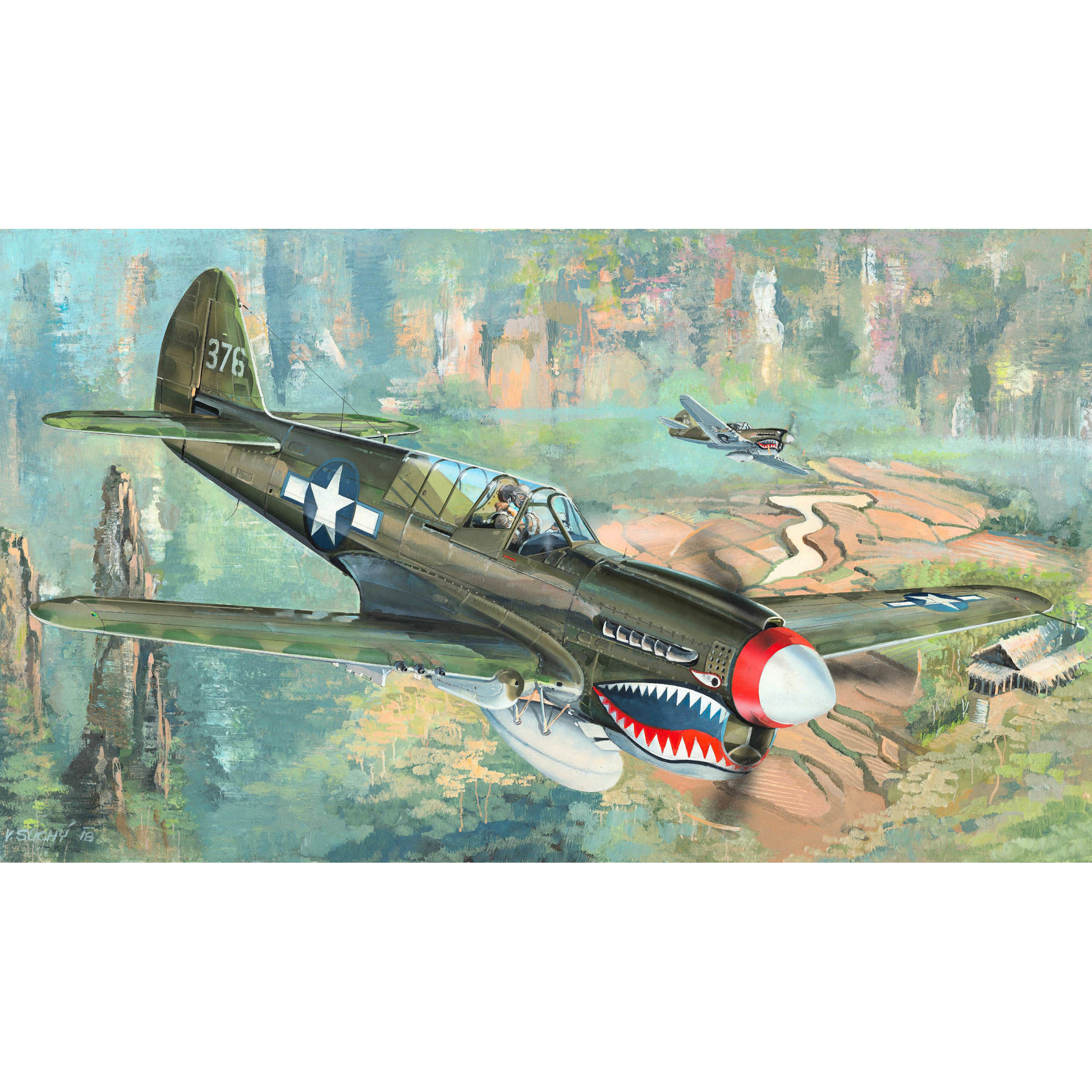 02212 Трубач 1/32 P-40N War Hawk
