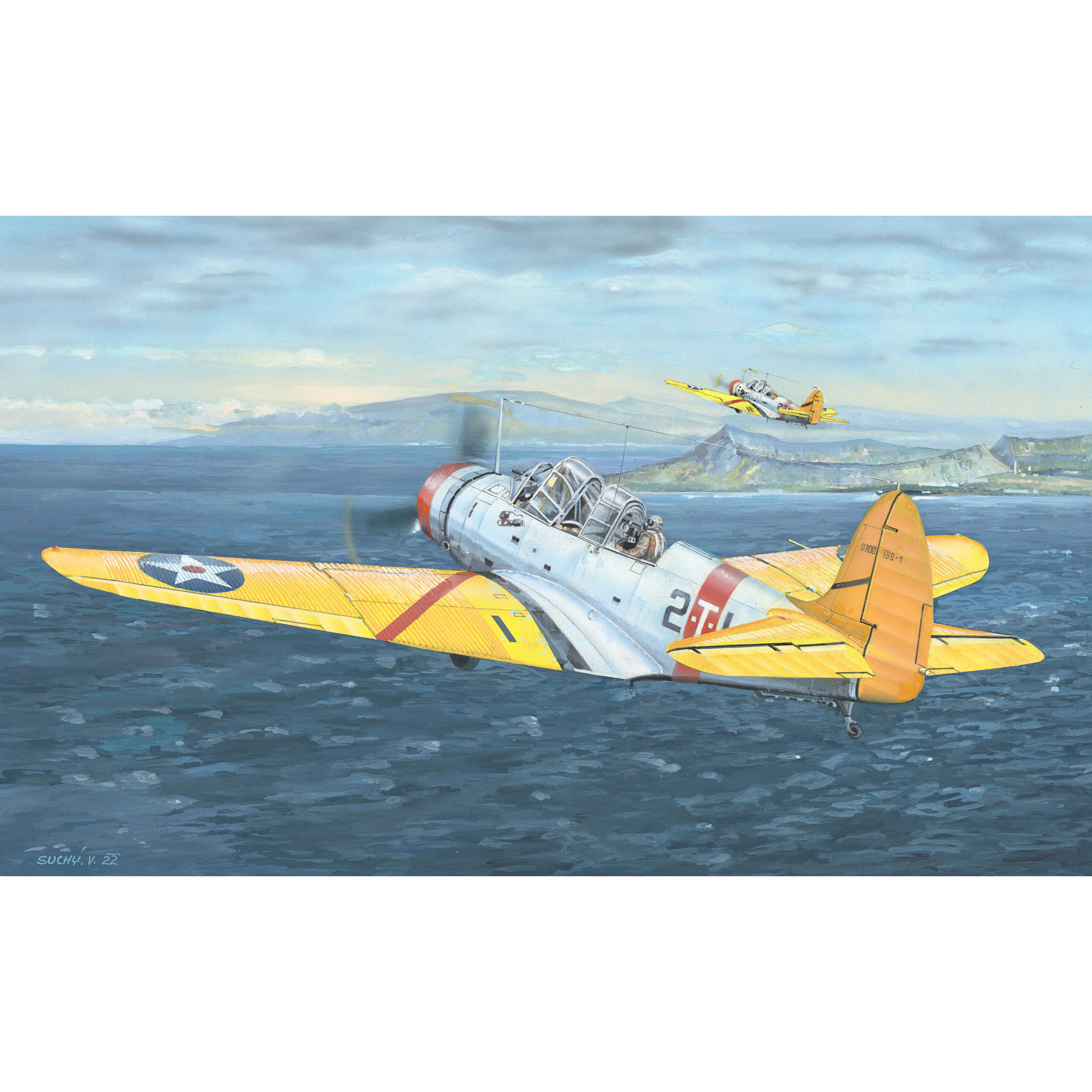 02226 Трубач 1/32 Американский торпедоносец Douglas TBD-1 Devastator