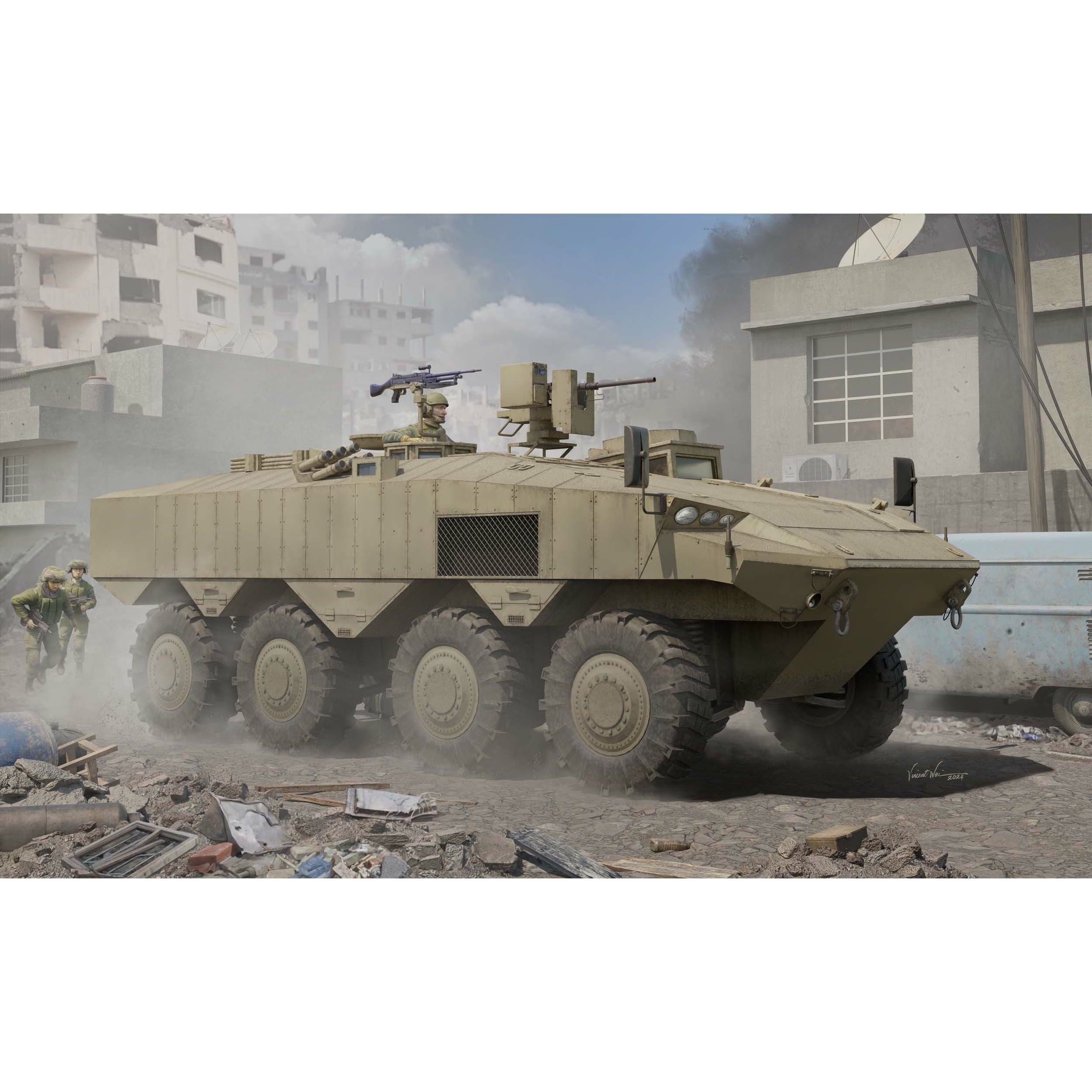 84509 HobbyBoss 1/35 Израильская боевая машина Eitan Wheeled APC