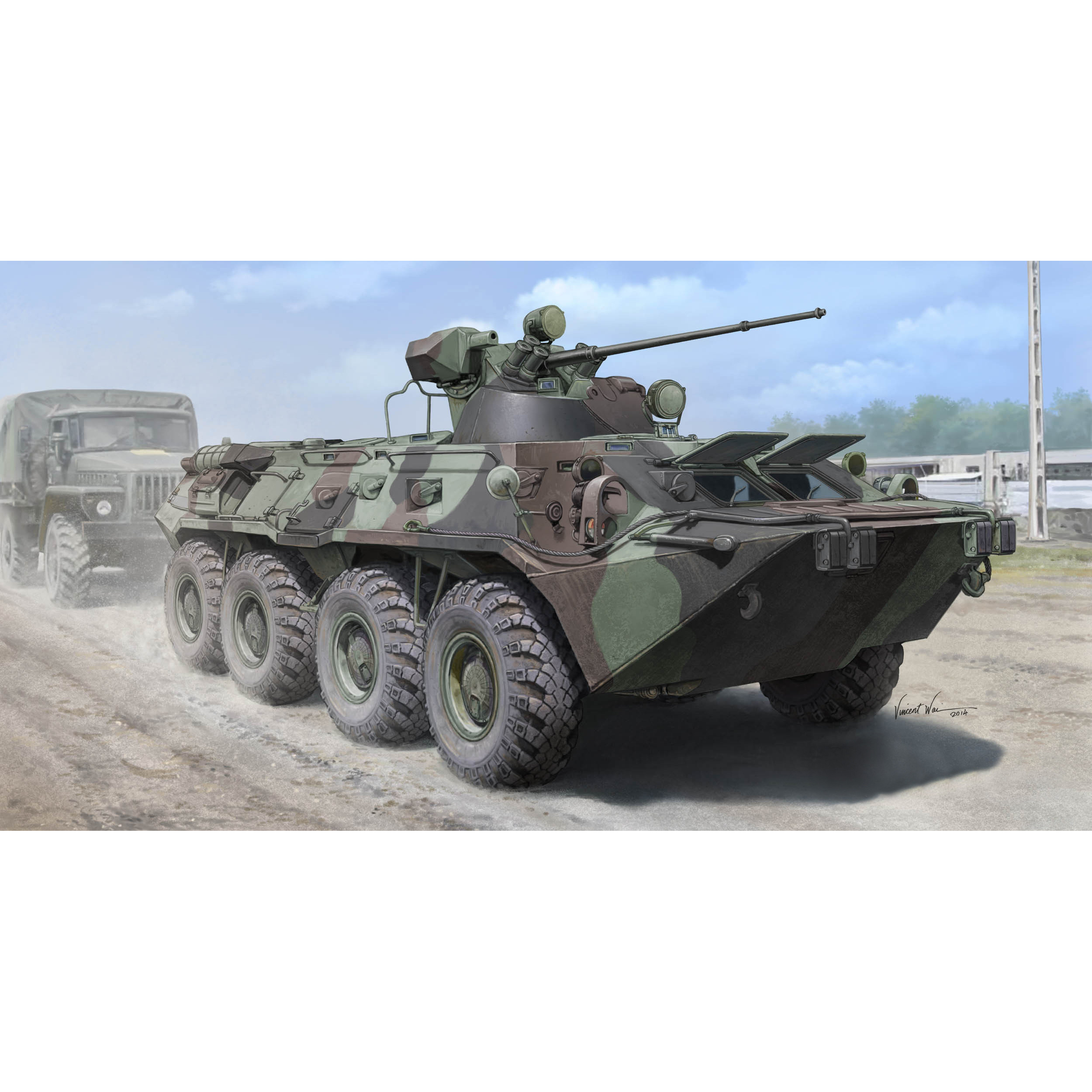 01595 Трубач 1/35 Российский Бронетранспортер восьмидесятый А АПЦ