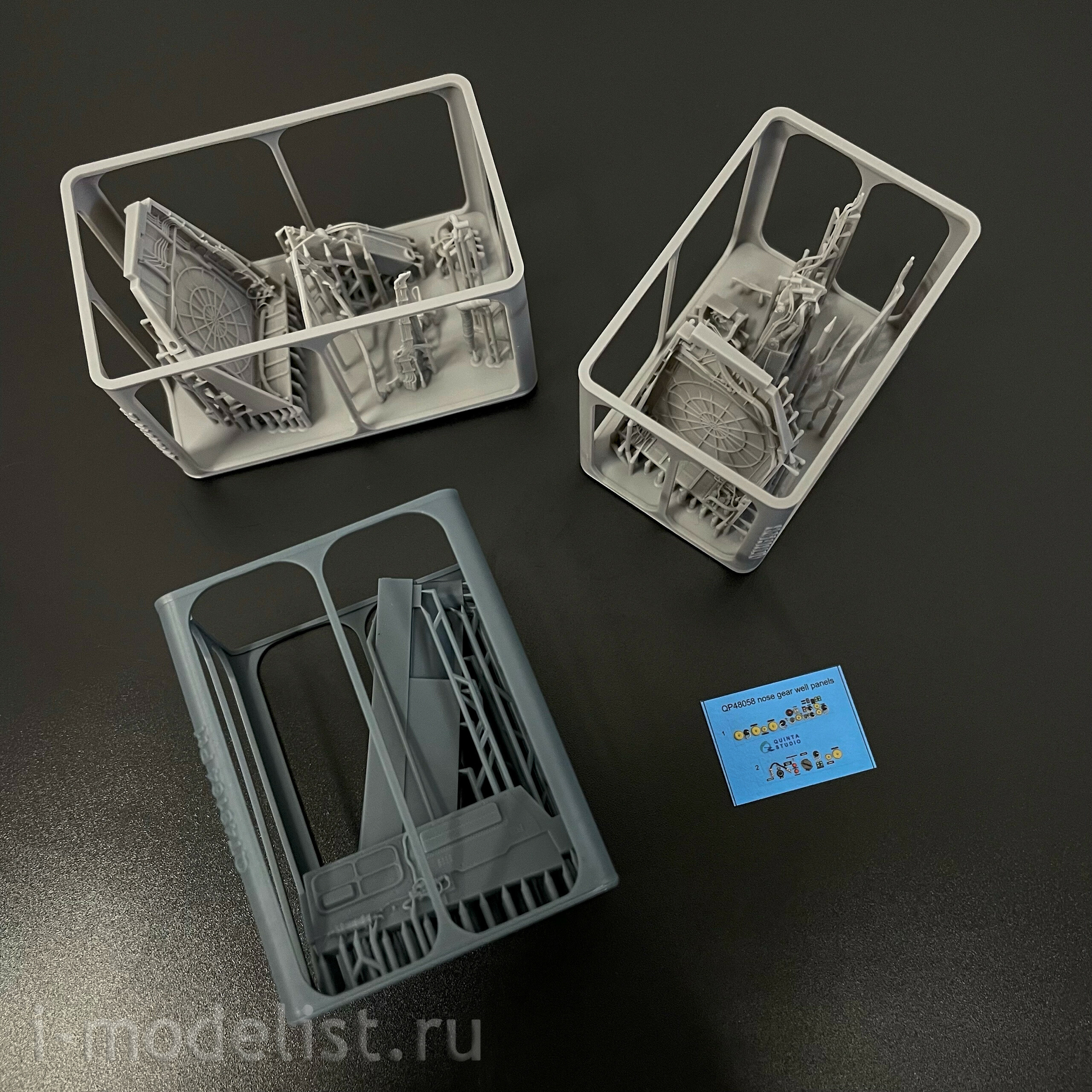 QP+48058 Quinta Studio 1/48 Ниши шасси для Суххой-30СМ (Звезда)