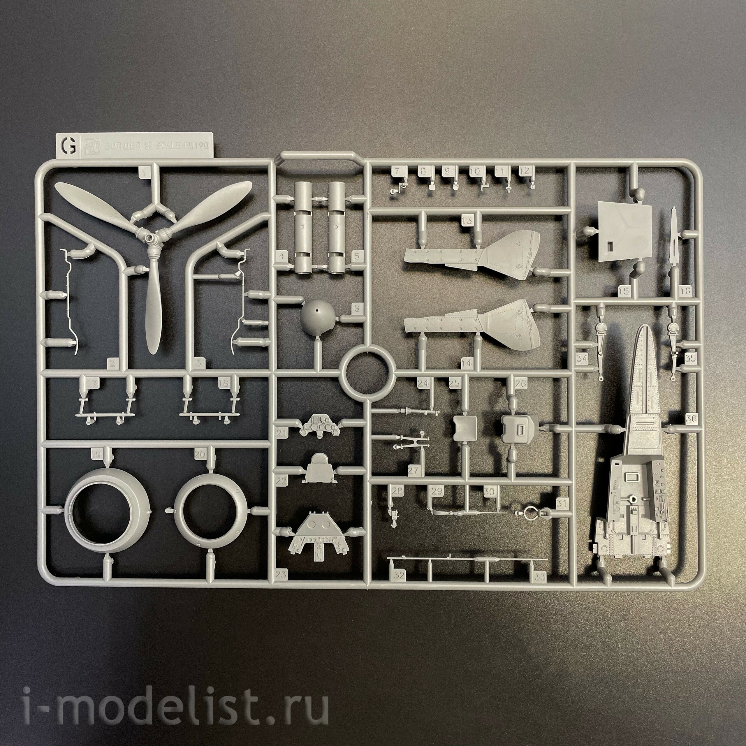 BF-009 Border Model 1/35 Немецкий истребитель Focke-Wulf FW-190A-8, 4 в 1 (R2; R6; R7; R8)