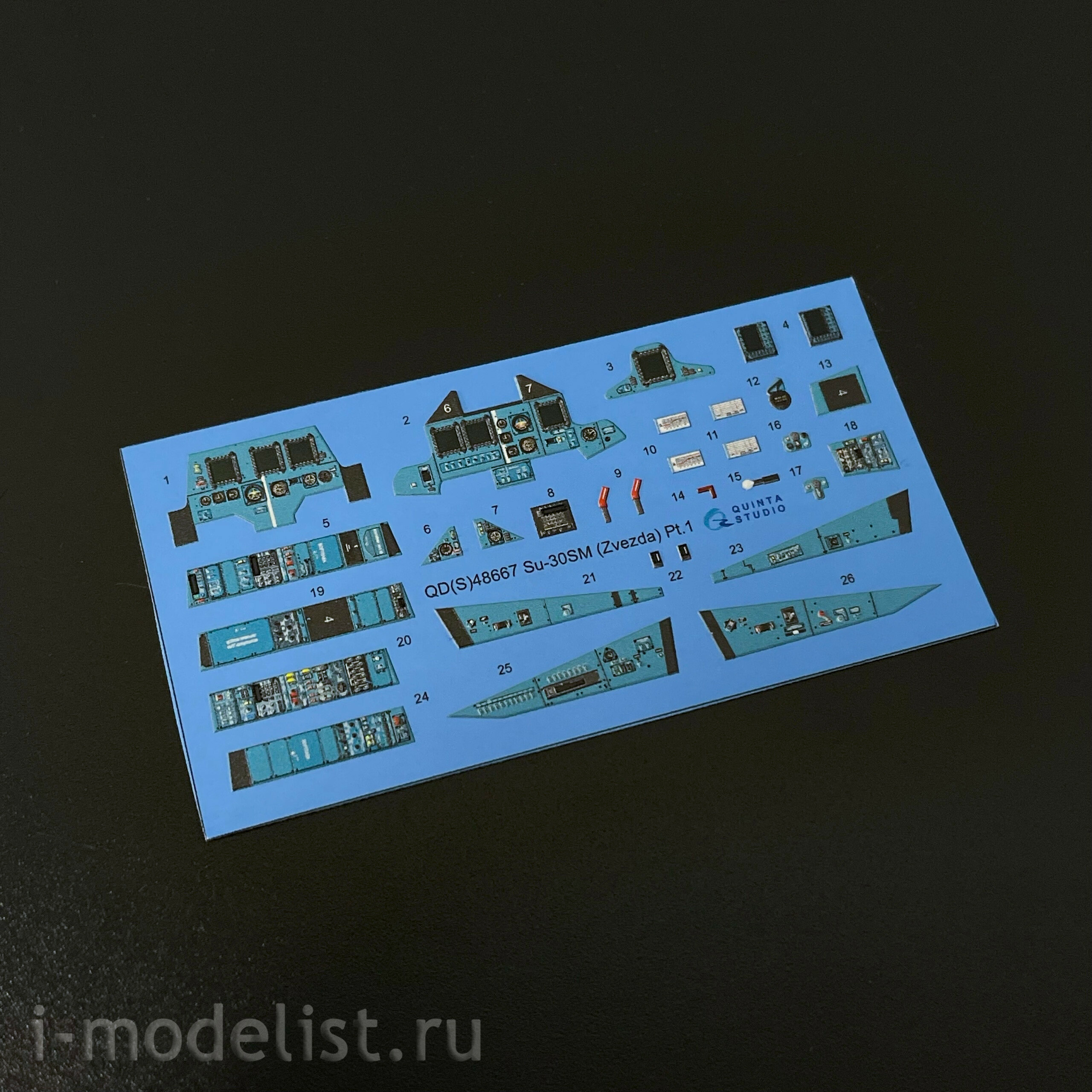 QDS-48667 Quinta Studio 1/48 ЗD Декаль кабины для Суххой-30СМ (Звезда) (малая версия)