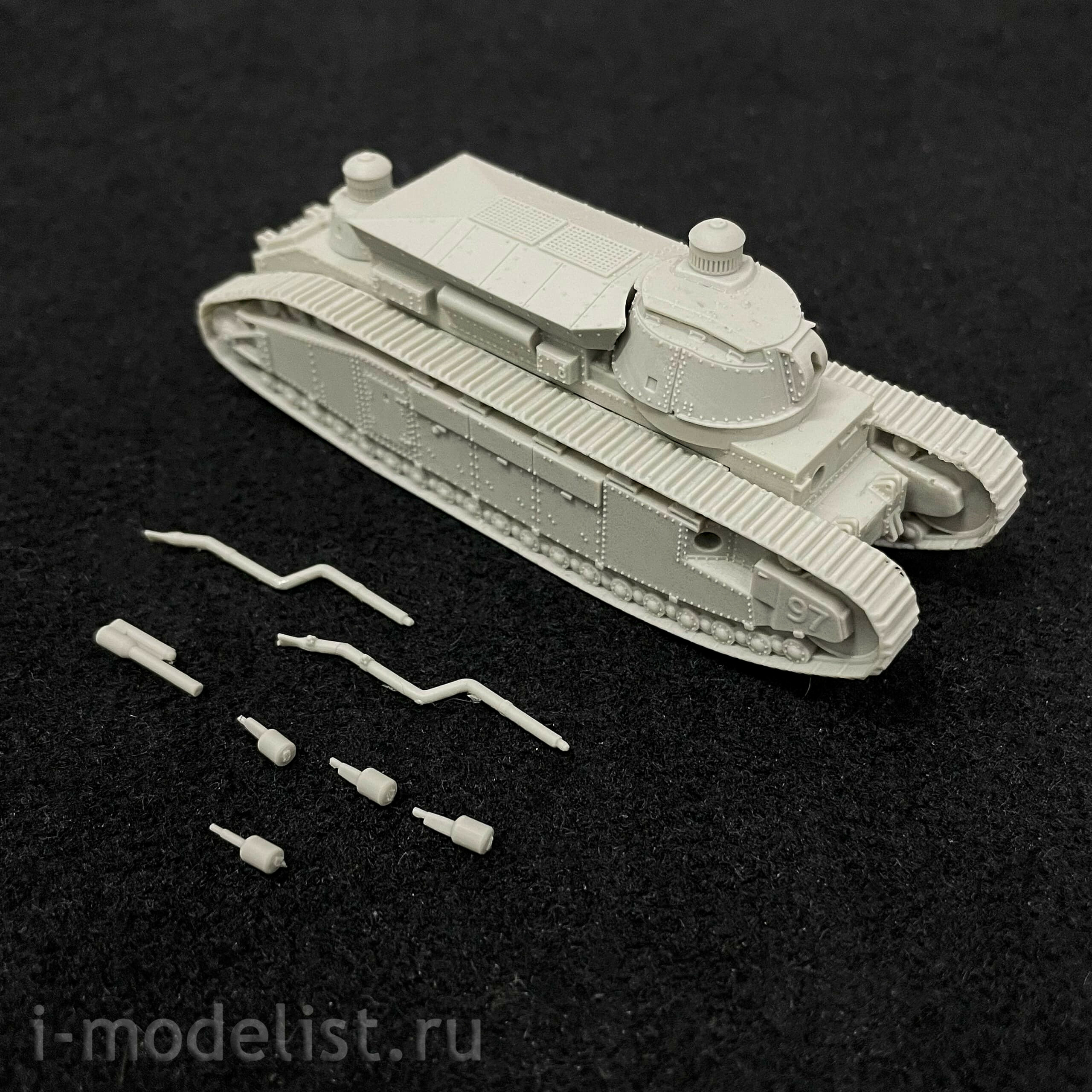 100172 Zebrano 1/100 Французский тяжёлый танк FCM 2C экранированный