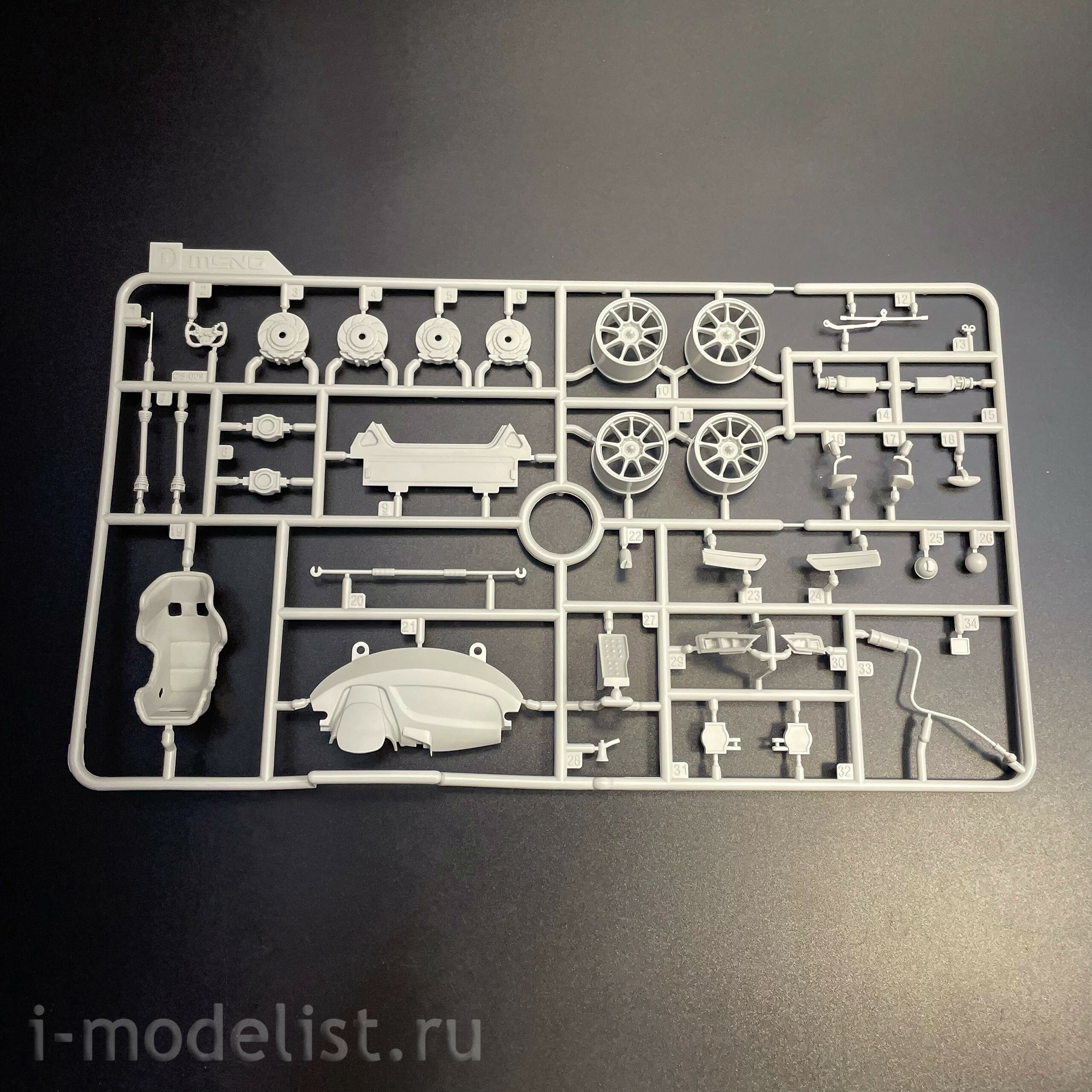 CS-009 Meng 1/24 Немецкий спортивный автомобиль R8 LMS GT3 EVO II Absolute Racing