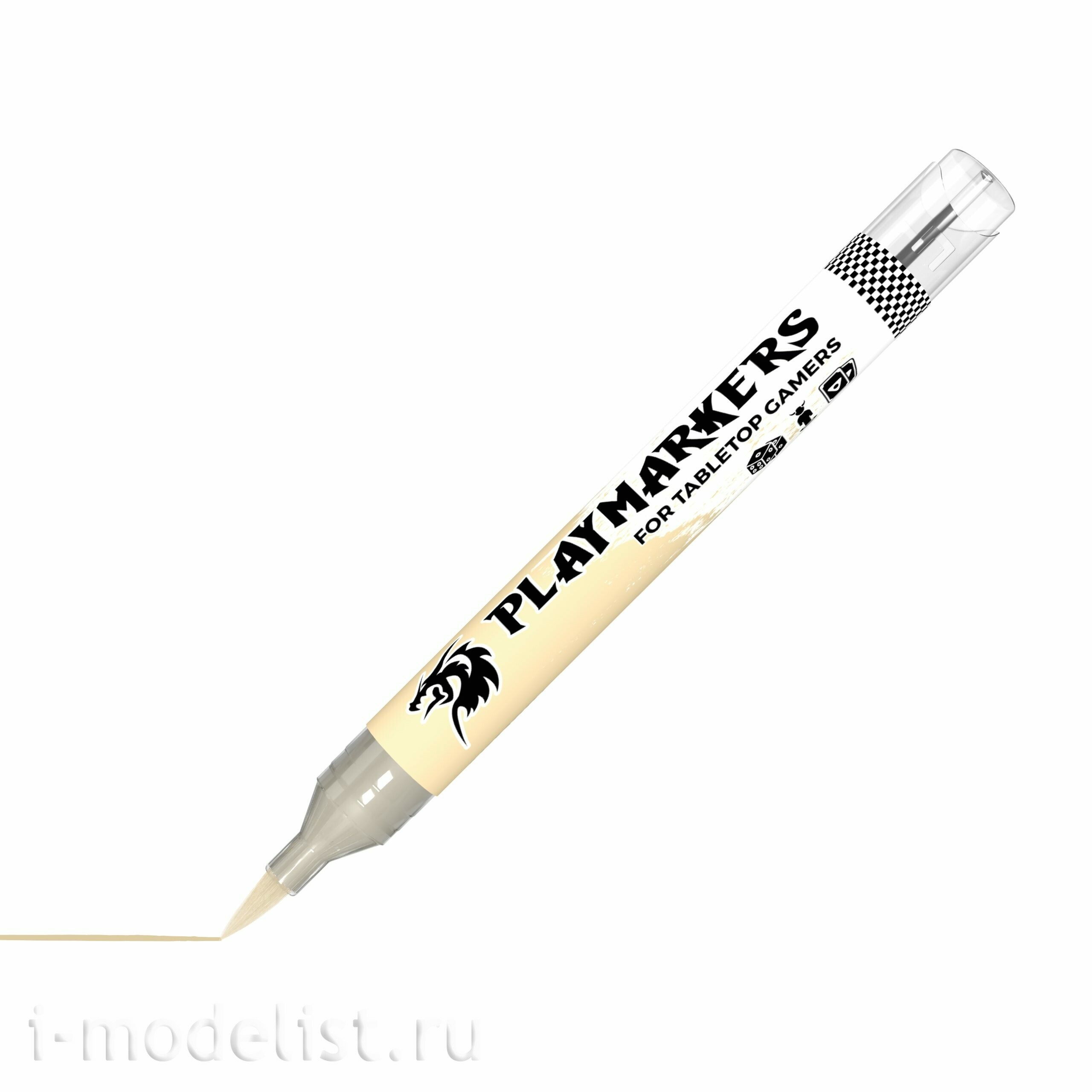 AKM004 AK Interactive Акриловый маркер PLAYMARKER - Тёмно-серый / DIRTY WHITE  – PLAYMARKER