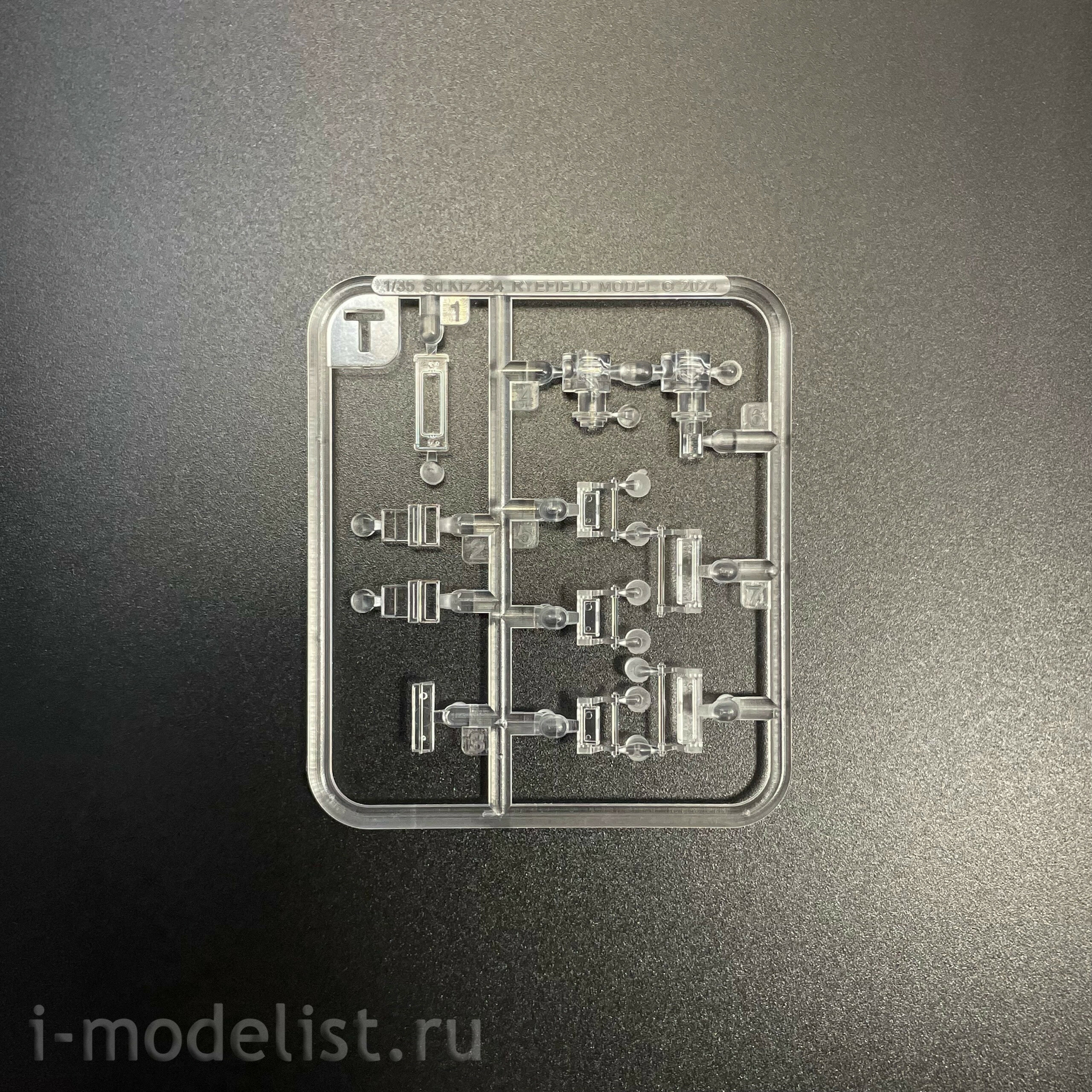 RM-5110 Rye Field Model 1/35 Бронеавтомобиль Sd.Kfz.234/2 PUMA с деталями двигателя