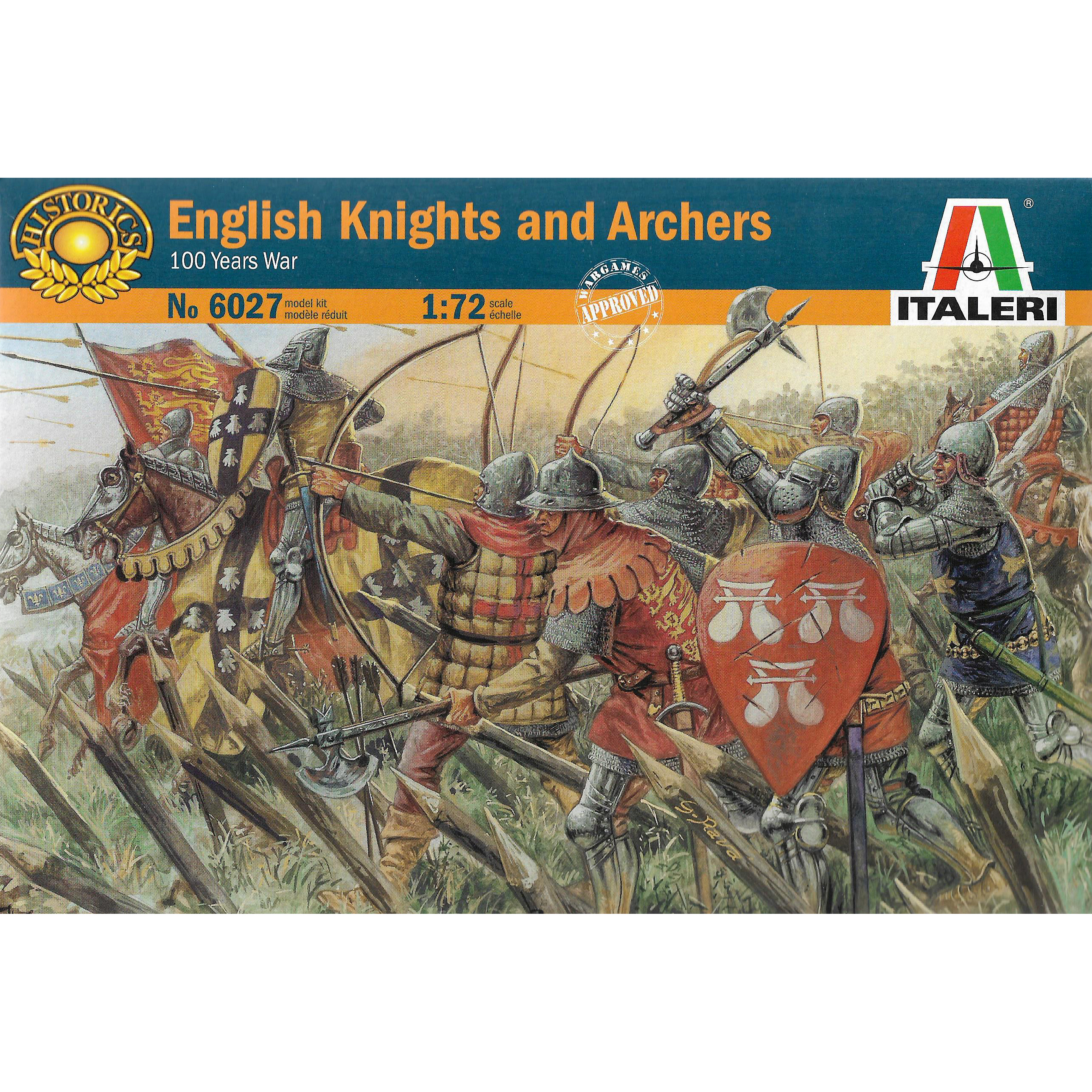 6027 Italeri 1/72 Английские рыцари и лучники