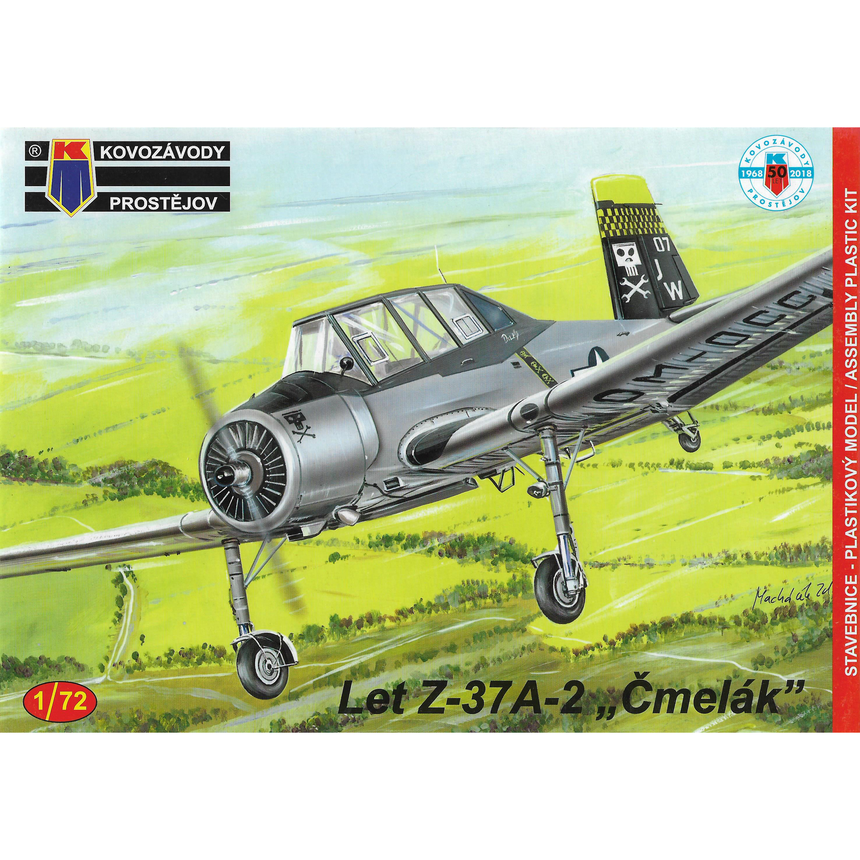 KPM0130 Kovozavody Prostejov 1/72 Самолёт Let Z-37A-2 