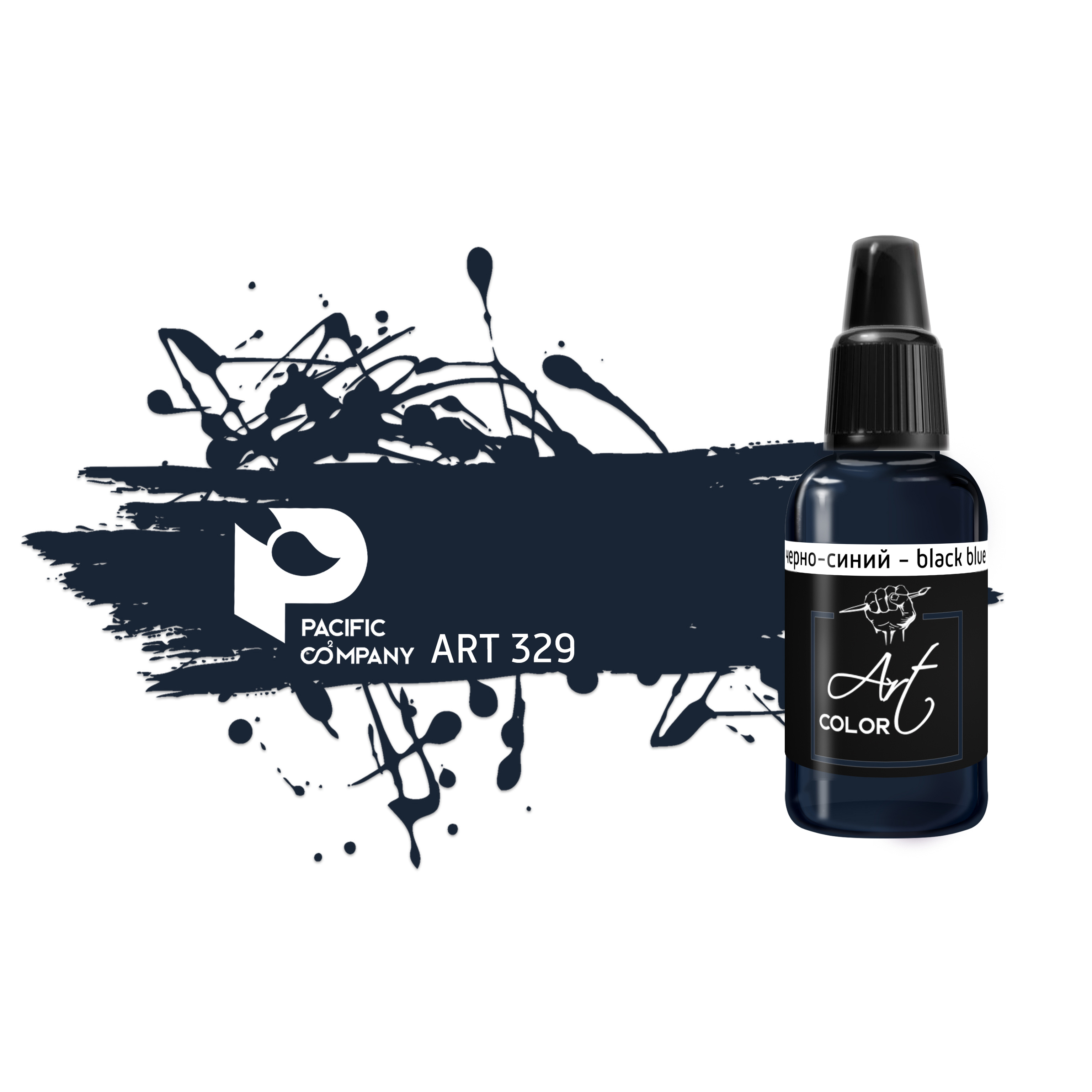 ART329 Pacific88 Краска акриловая Art Color Черно-синий (black blue)