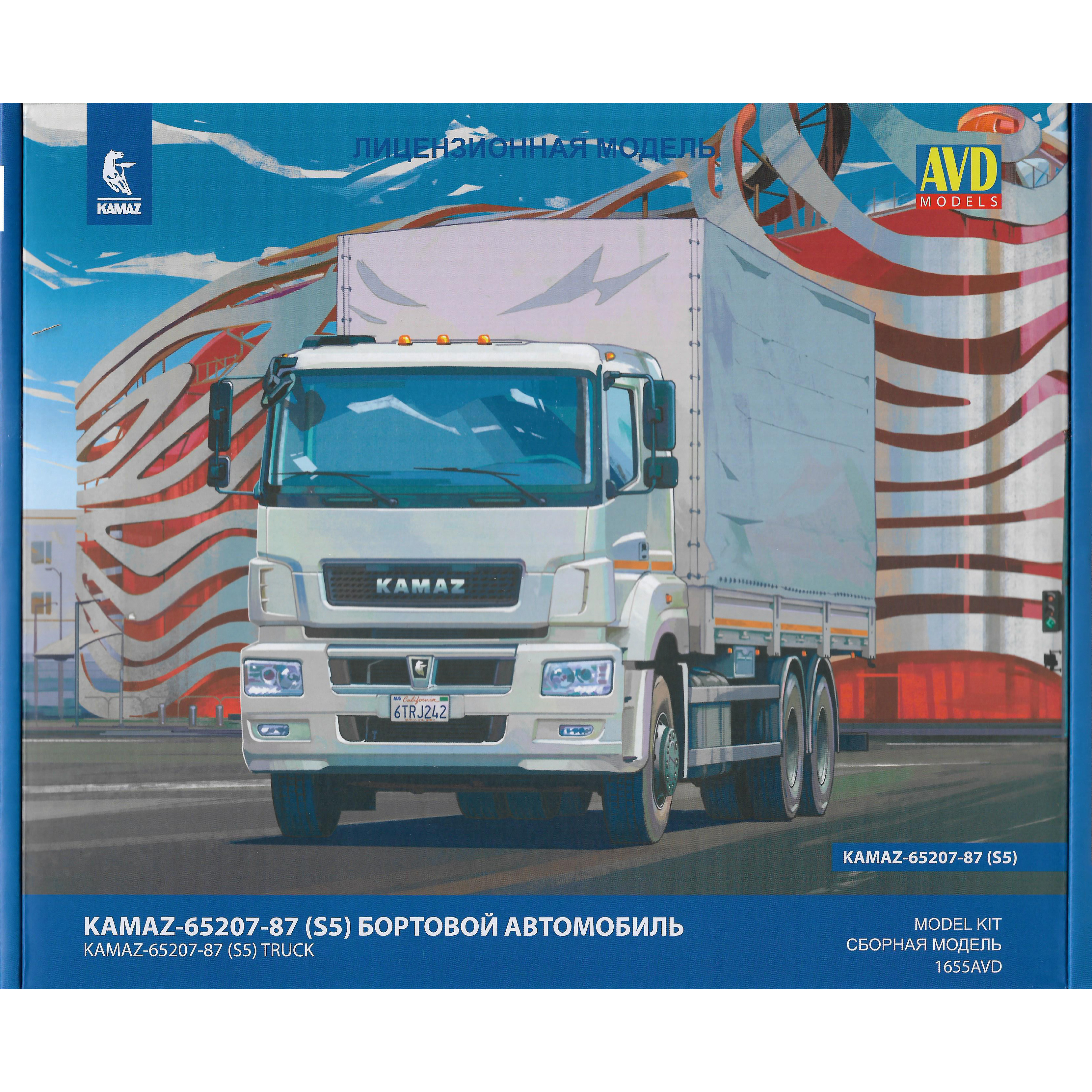 1655AVD AVD Models 1/43 KAMAZ-65207-87 (S5) бортовой