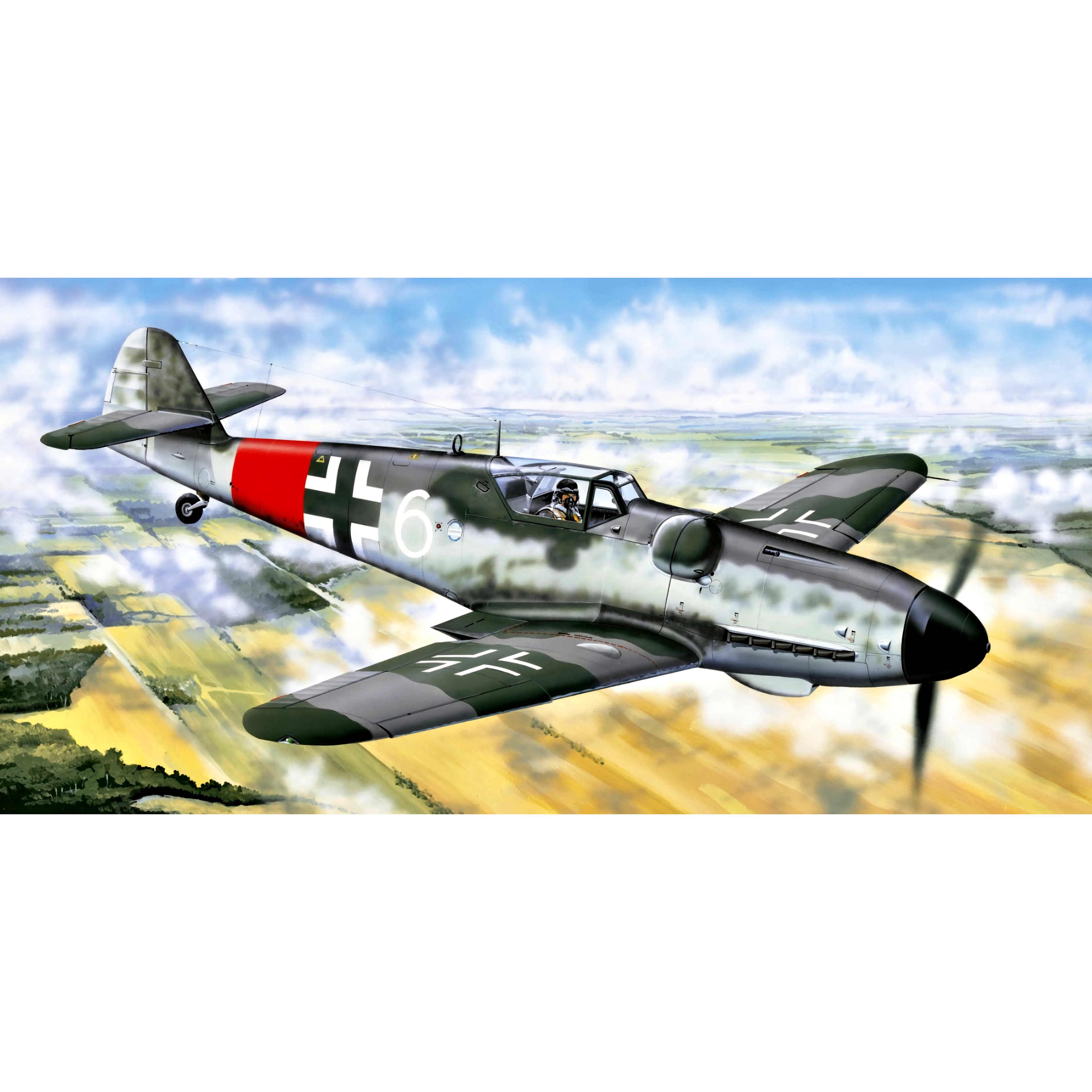 02408 Трубач 1/24 Самолет Messerschmitt Bf109 G-6 поздняя версия