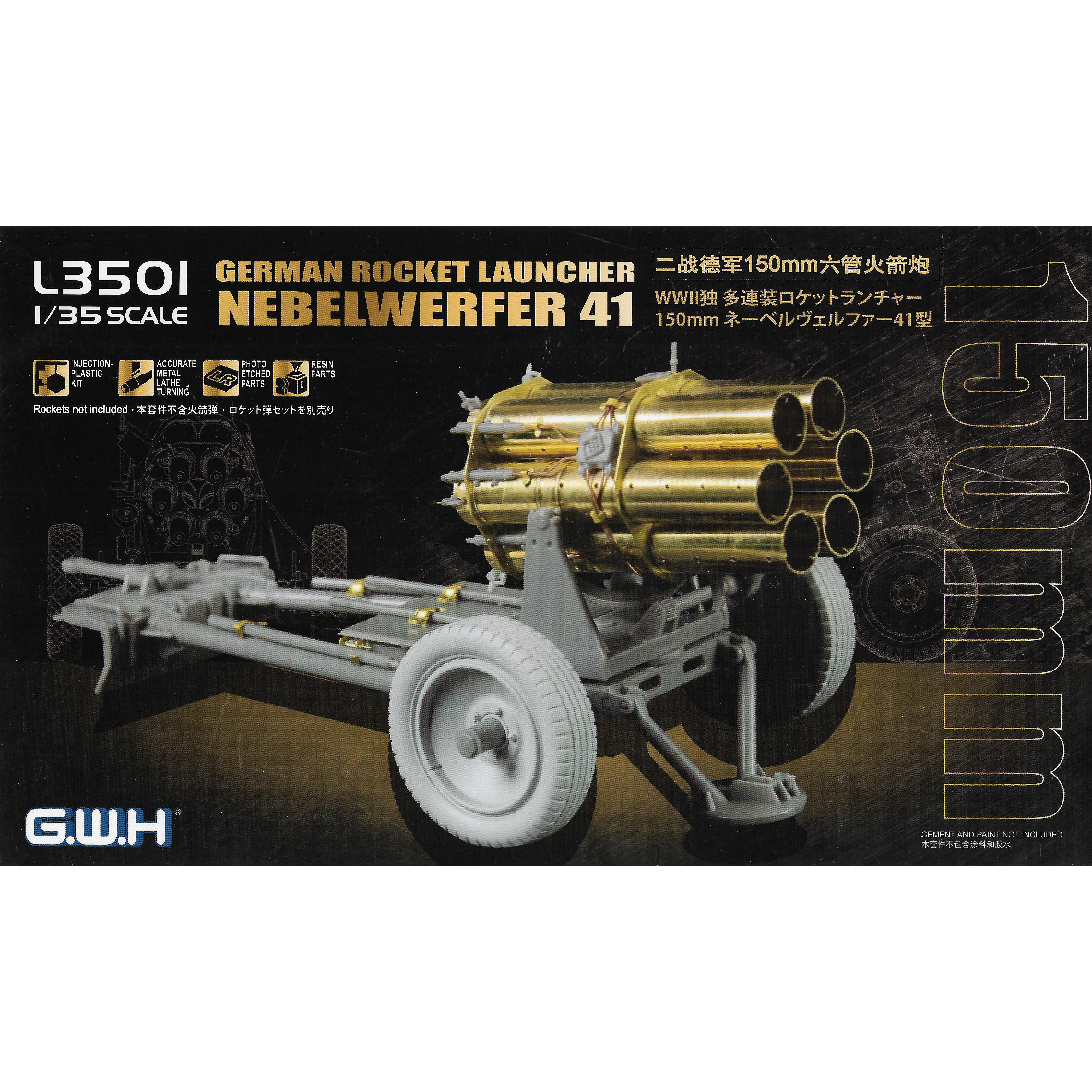 L3501 Great Wall Hobby 1/35 Германская реактивная система залпового огня (РСЗО) 15 cm Nb.W. 41 (Nebelwerfer)
