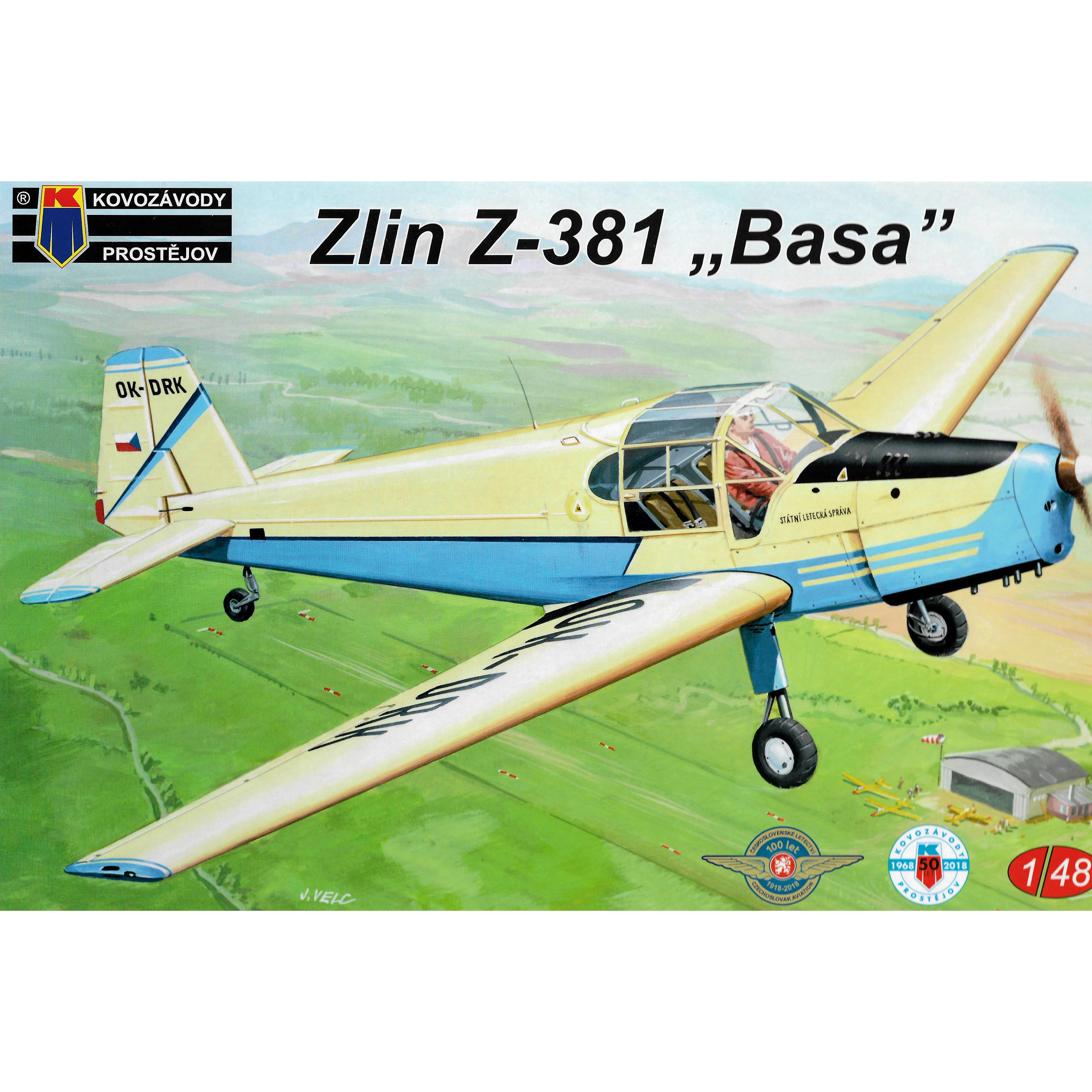 KPM4810 Kovozavody Prostejov 1/48 Zlin Z-381 “Basa”