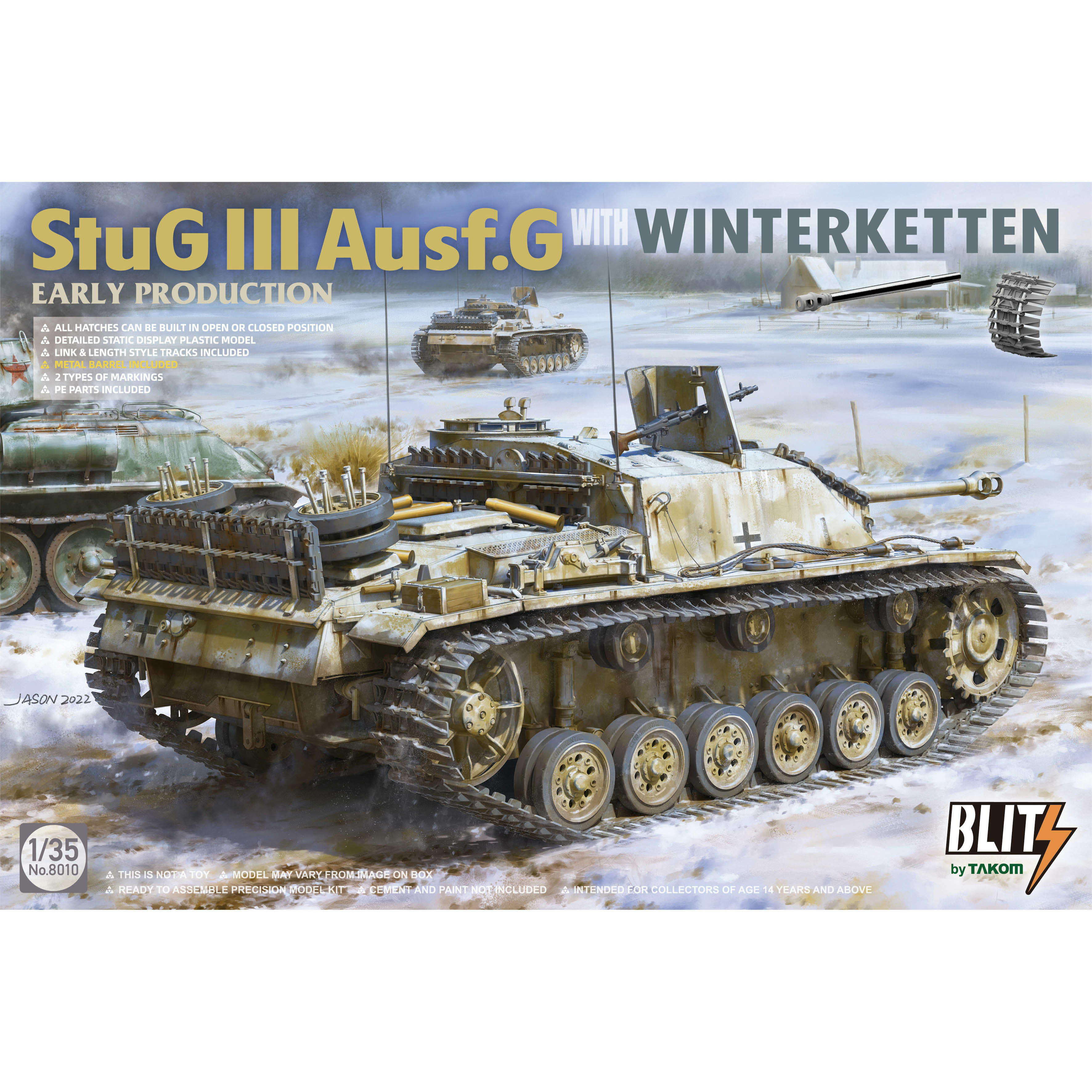 8010 Takom 1/35 StuG III Ausf.G With Winterketten (Early Production